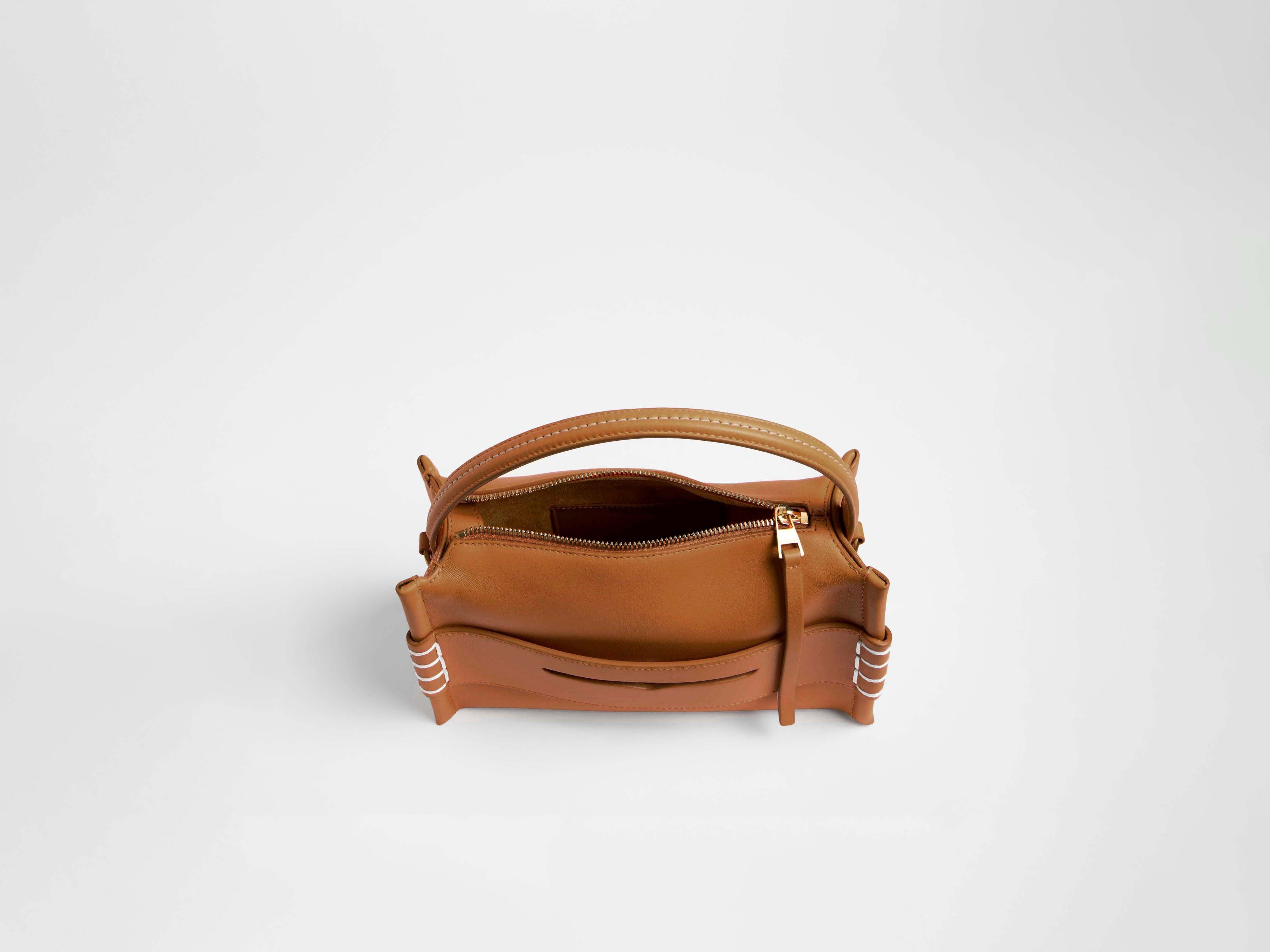 LOAFER BAG IN TAN LEATHER - 6