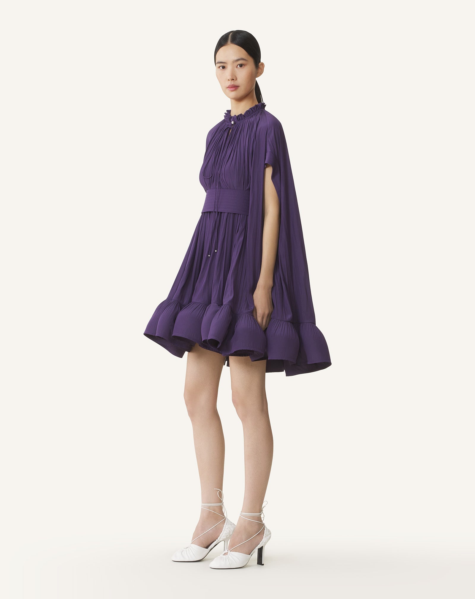 SHORT CHARMEUSE DRESS - 3