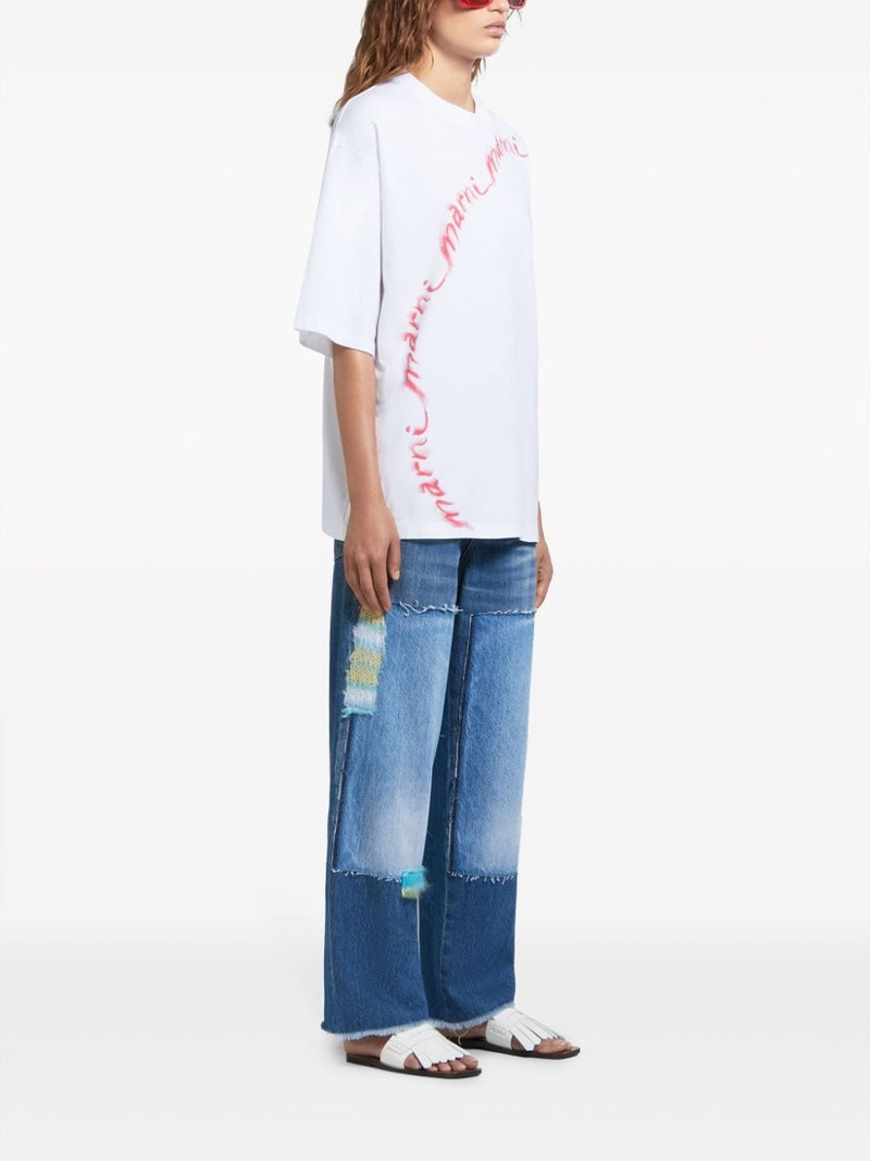 Marni logo-print cotton T-shirt outlook