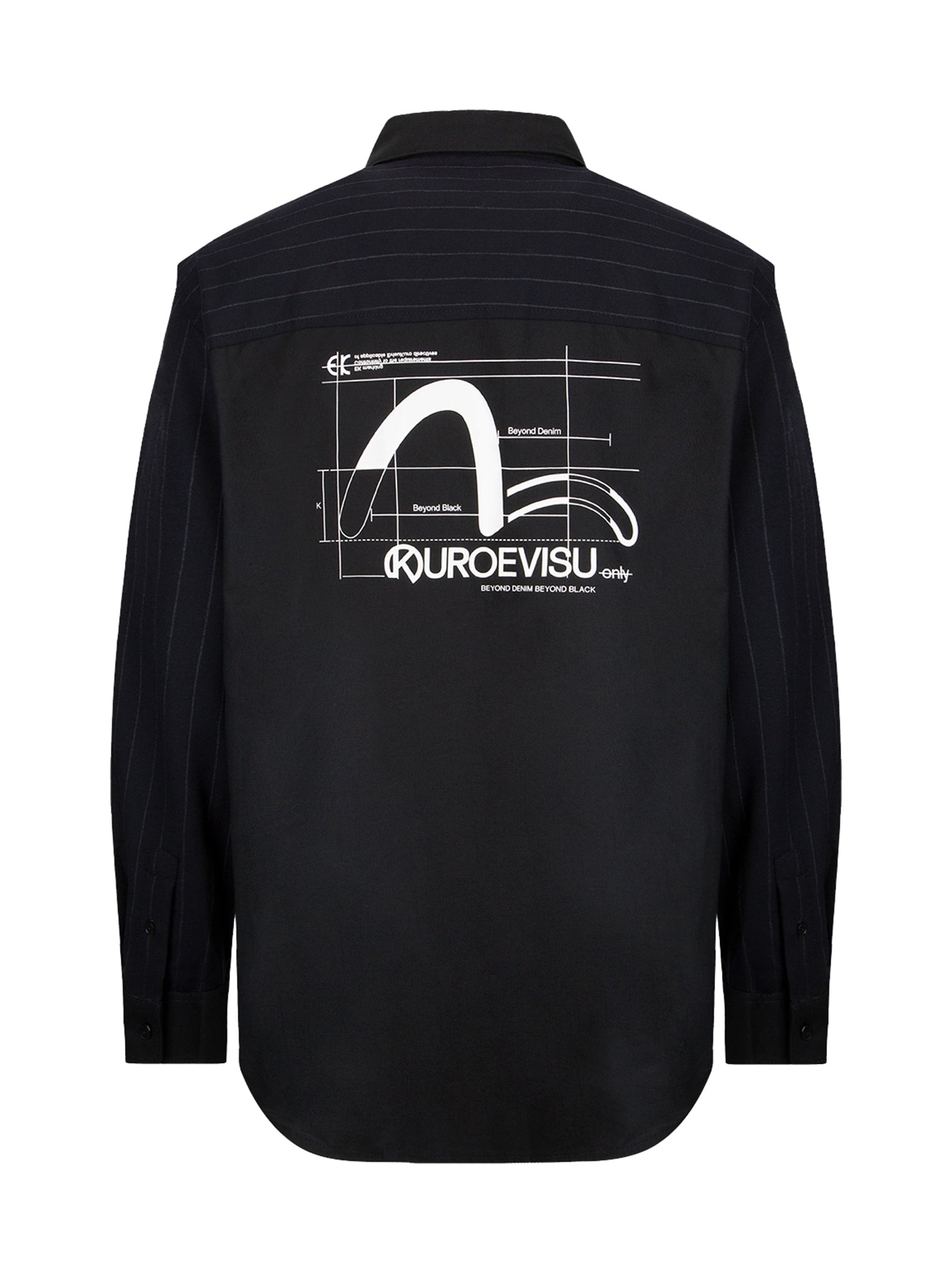 Seagull Print Contrasted Panel Shirt - 12