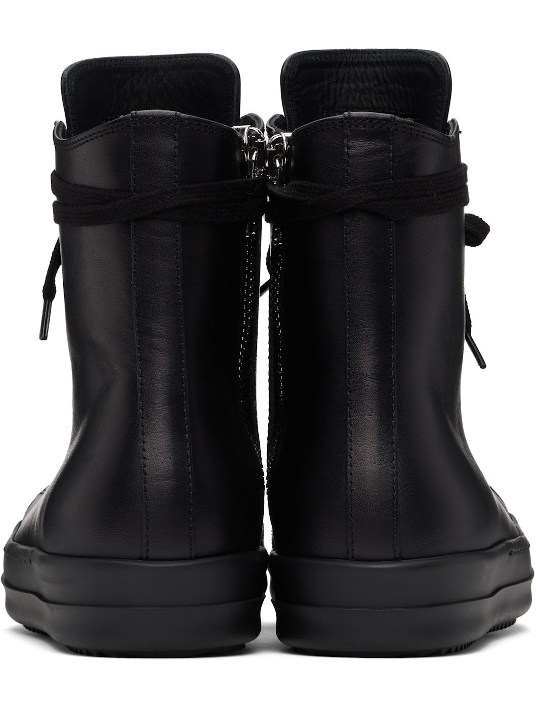 Black Hollywood Leather Sneakers - 2