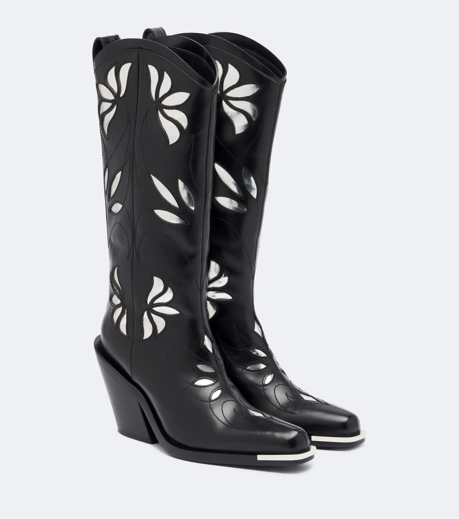 Leather cowboy boots - 1