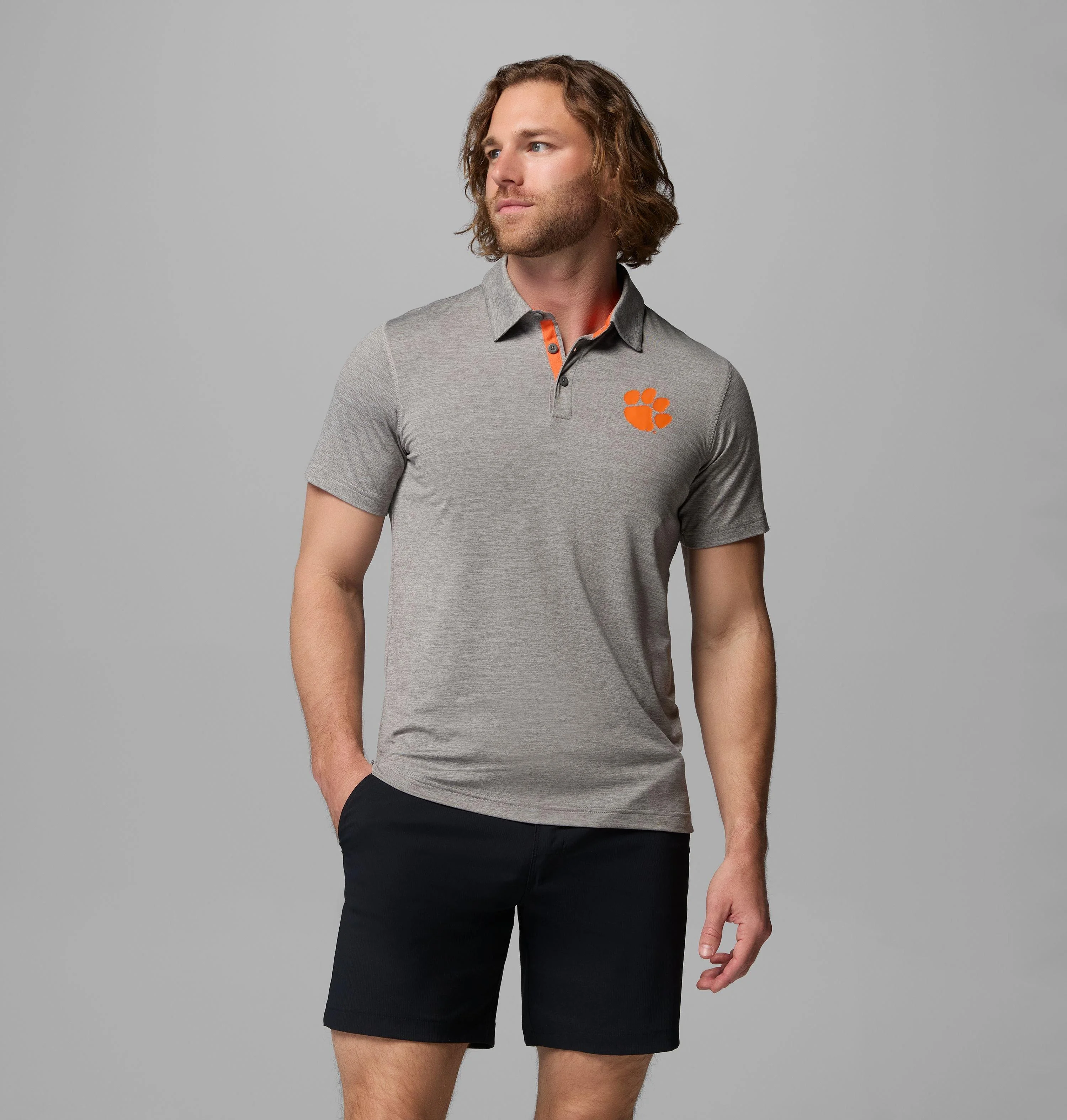 Men's Collegiate Tech Trail Polo - Clemson - 1