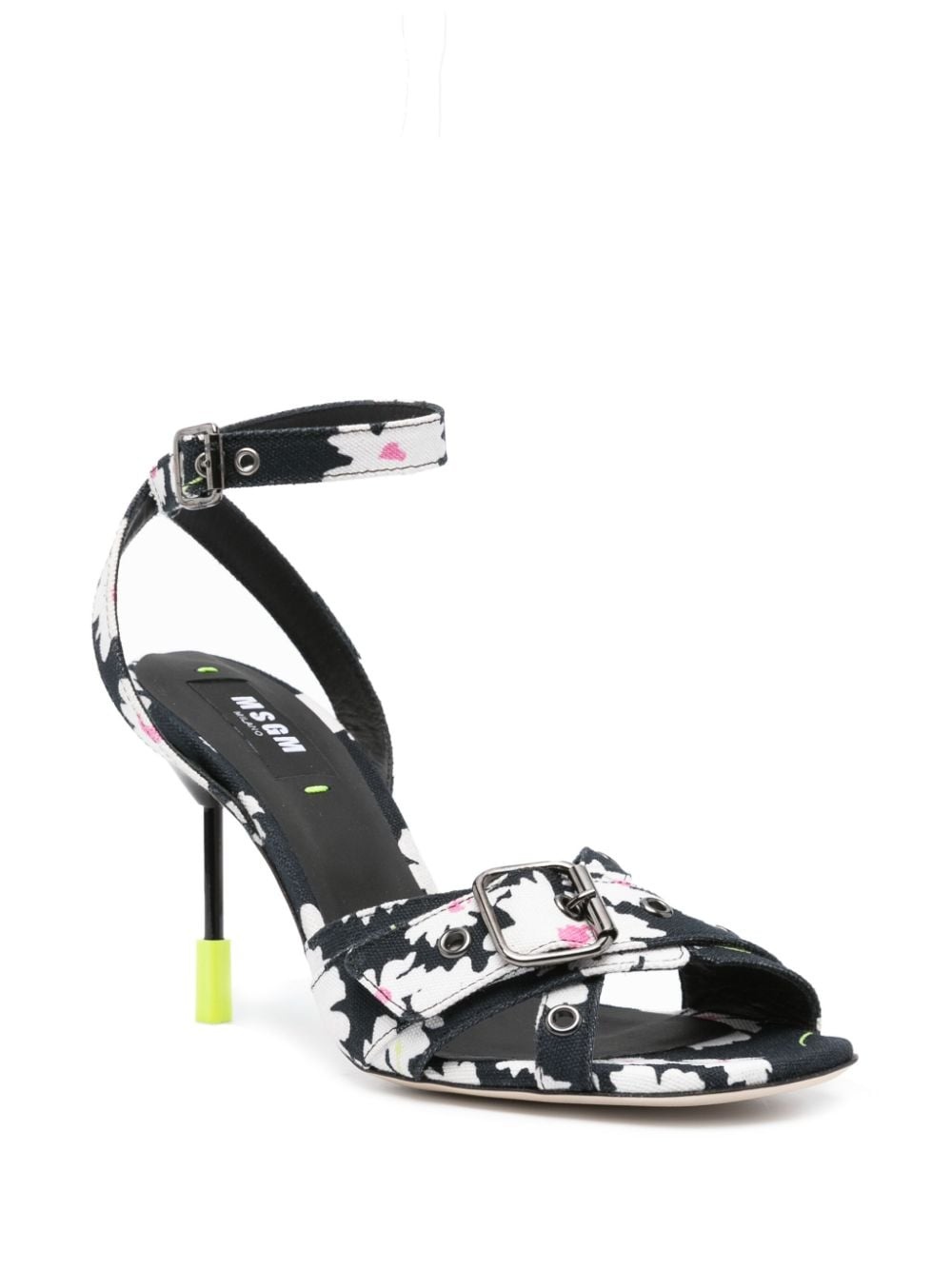 105mm floral-print sandals - 2