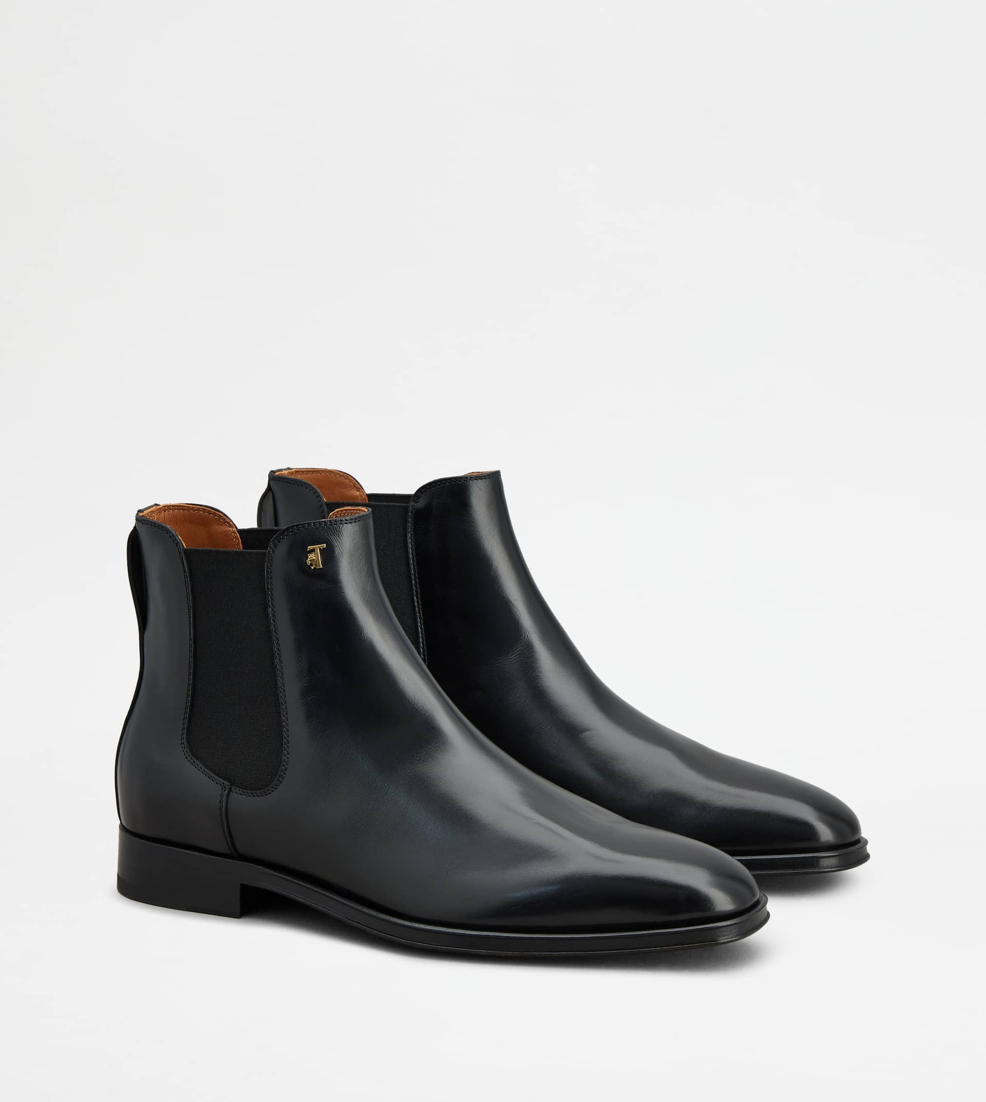 ANKLE BOOTS IN LEATHER - BLACK - 2