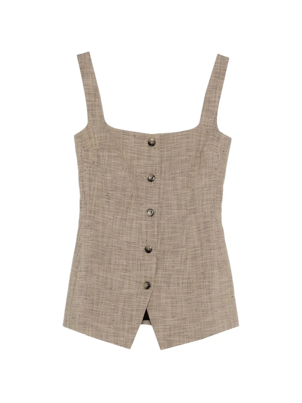 square neck tailored vest - 1