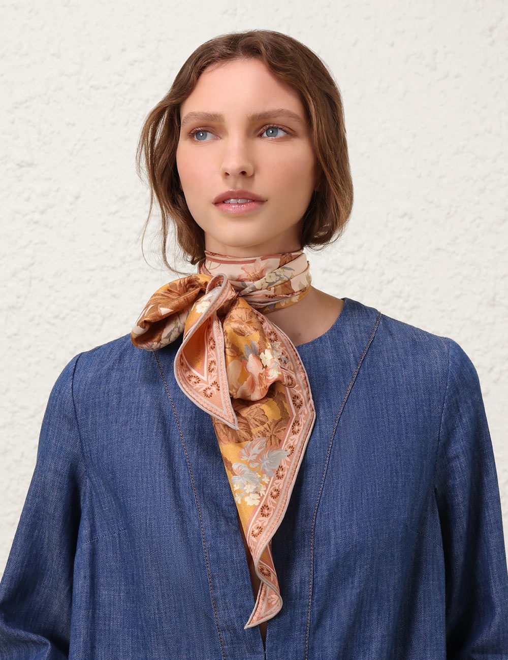 PRINTED SILK NECKSCARF - 2