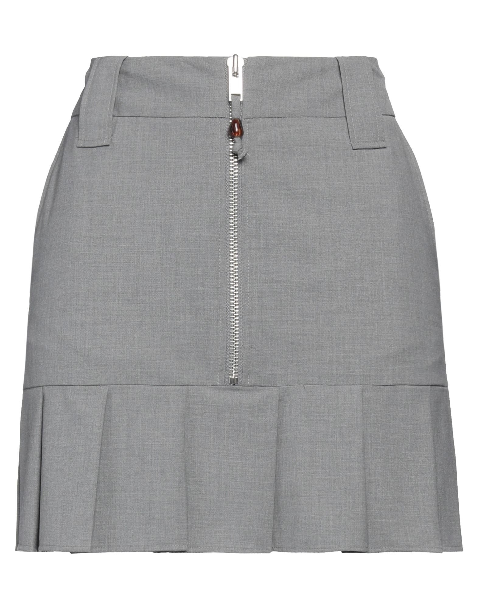 Grey Women's Mini Skirt - 1