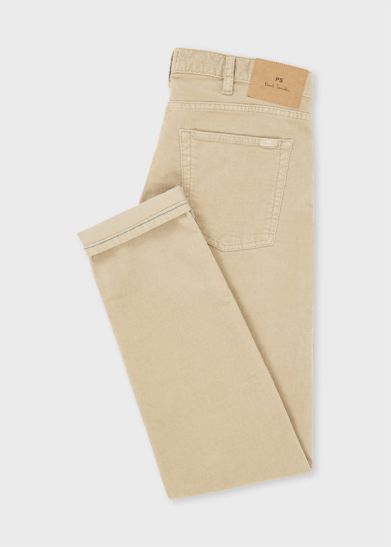 Paul Smith Tapered-Fit Beige Corduroy Trousers outlook