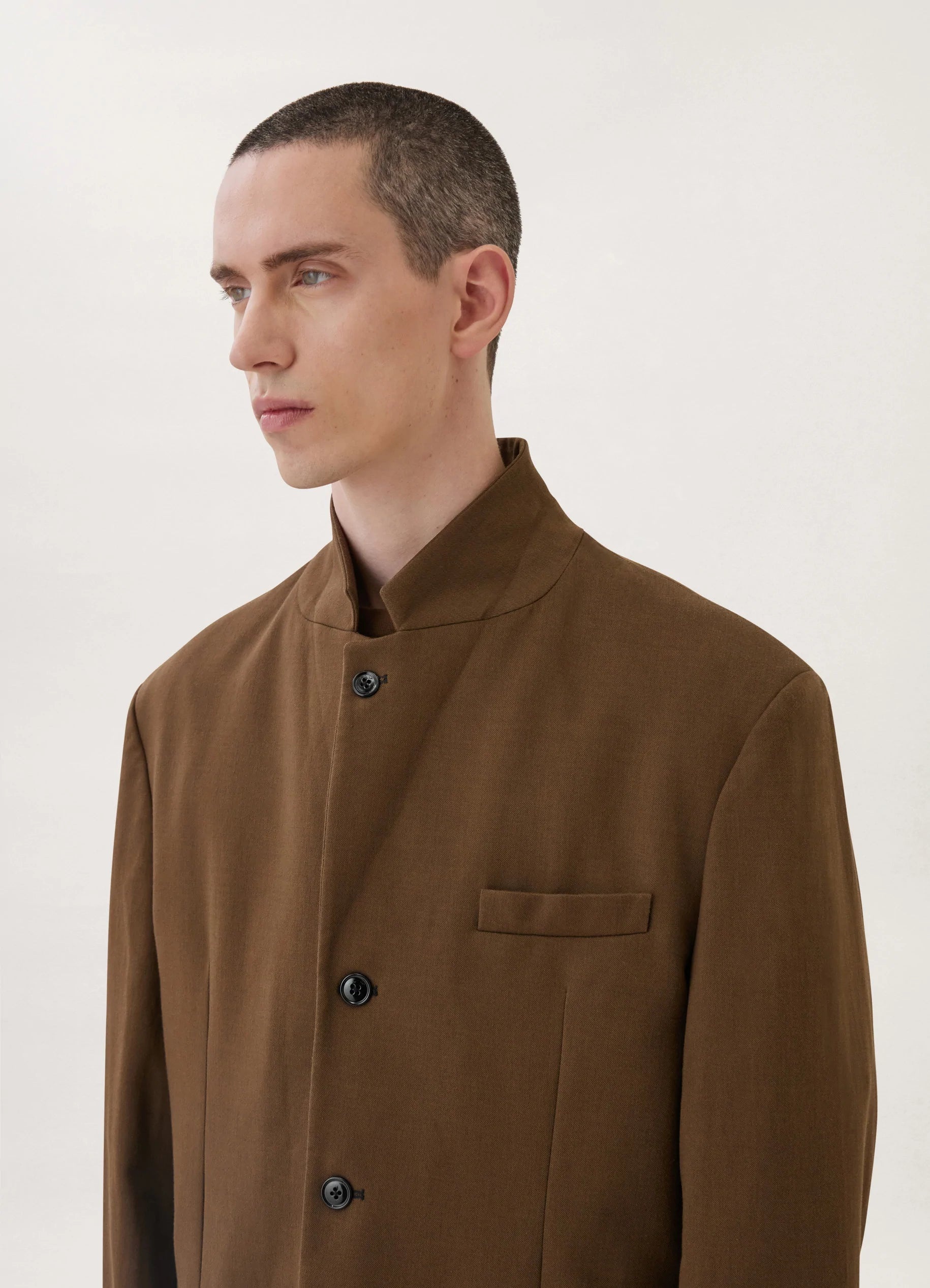 Lemaire 3 BUTTONS JACKET COTTON VISCOSE | REVERSIBLE