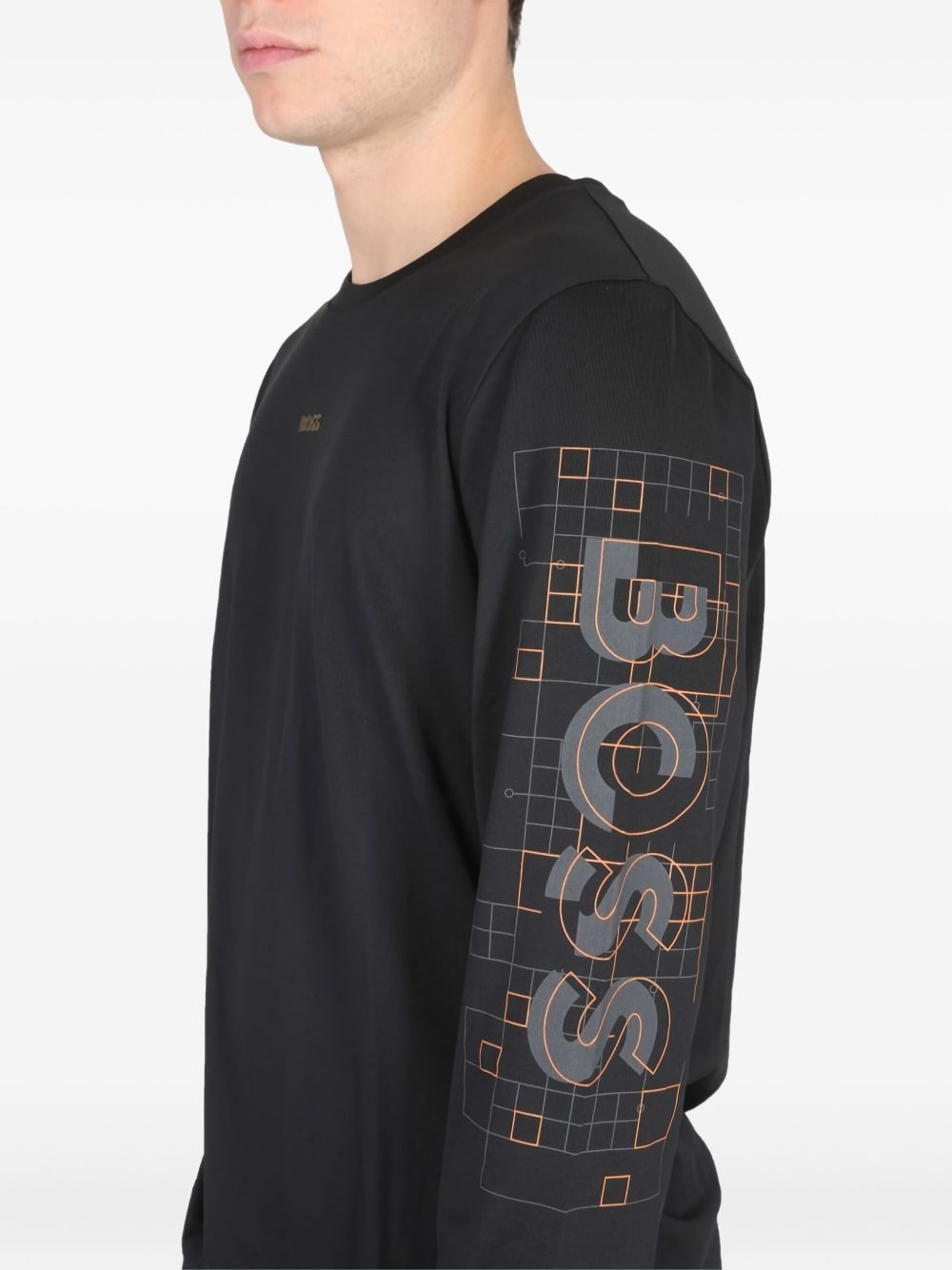 logo-print long-sleeve T-shirt - 3
