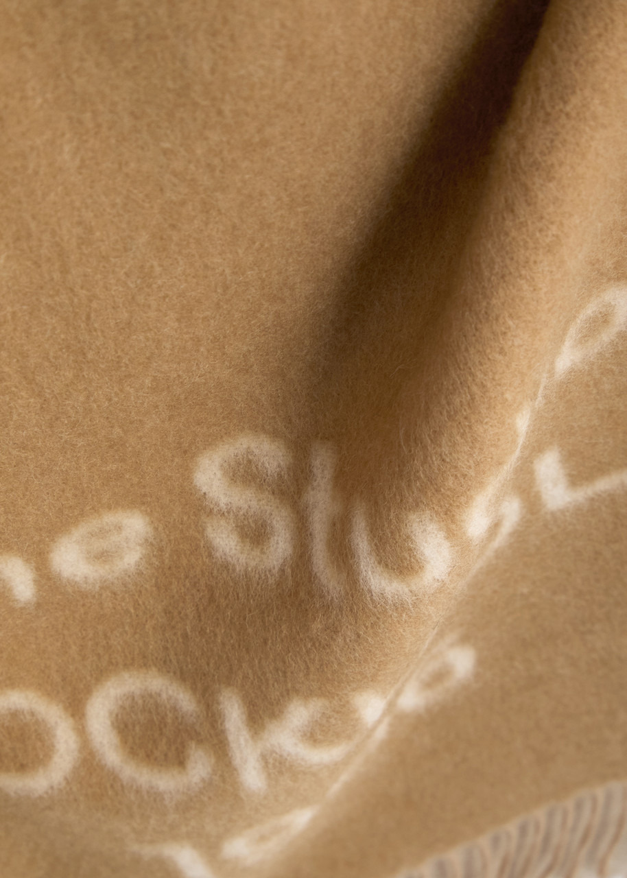 Acne Studios Venus 1996 Logo-intarsia Wool Scarf - 3