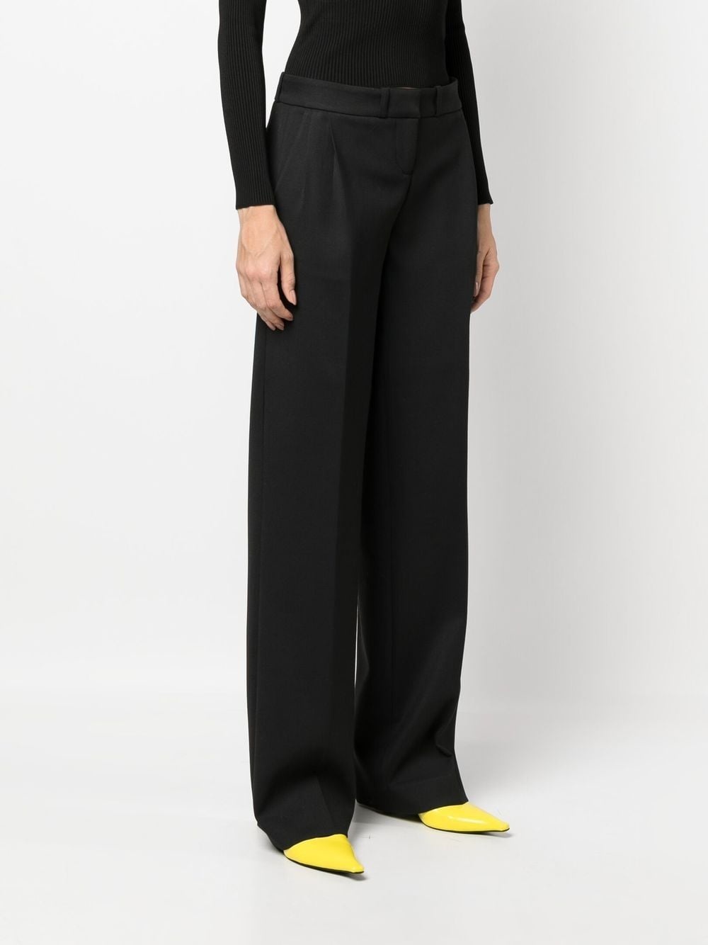 high-waist straight-leg trousers - 3