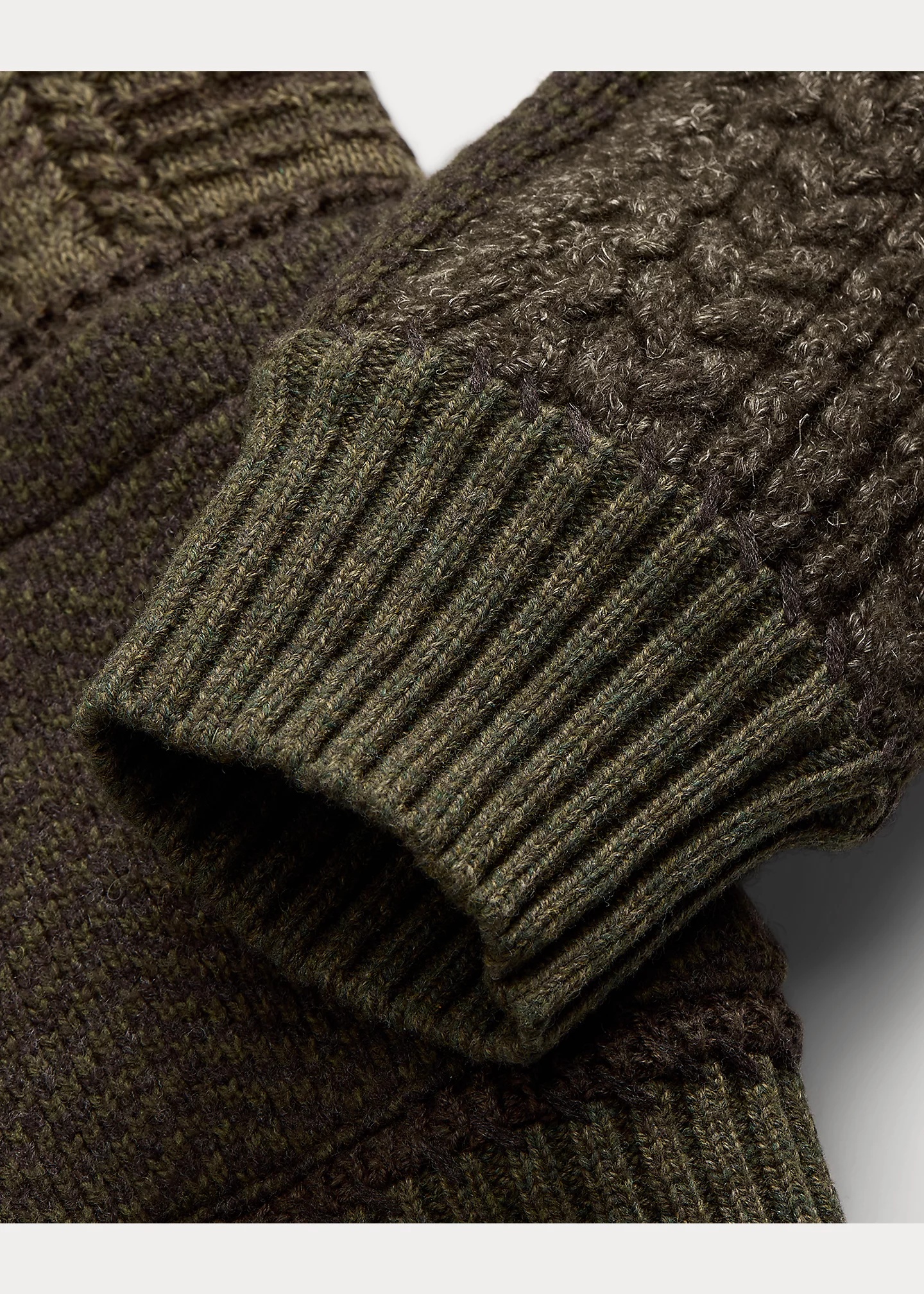 Patchwork Wool-Blend Shawl Cardigan - 5