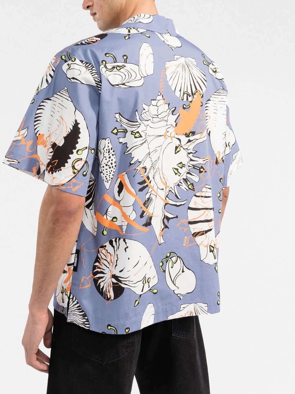 Punky Shells-print bowling shirt - 3