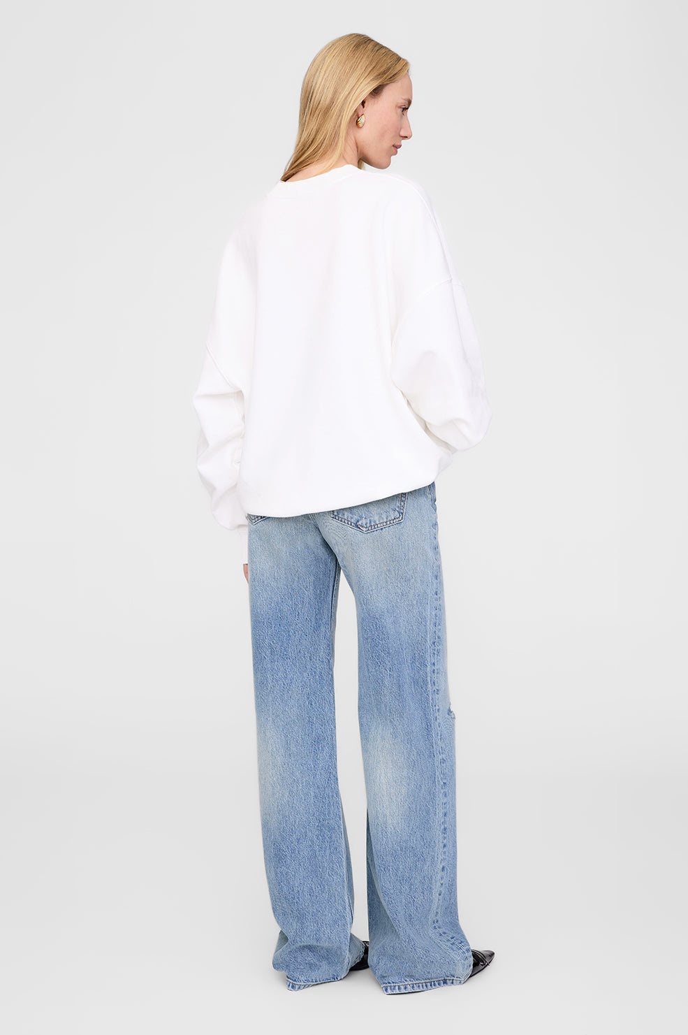 Miles Sweatshirt Framed Monogram - Off White - 3