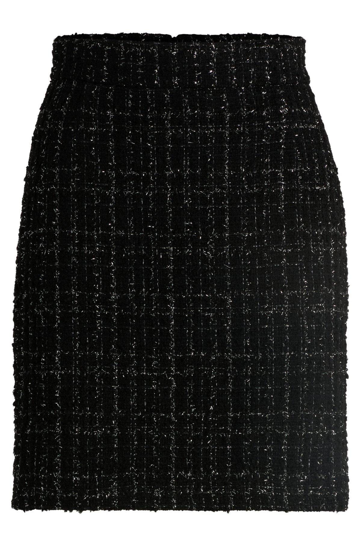 MINI SKIRT IN SPARKLE-EFFECT TWEED - 1