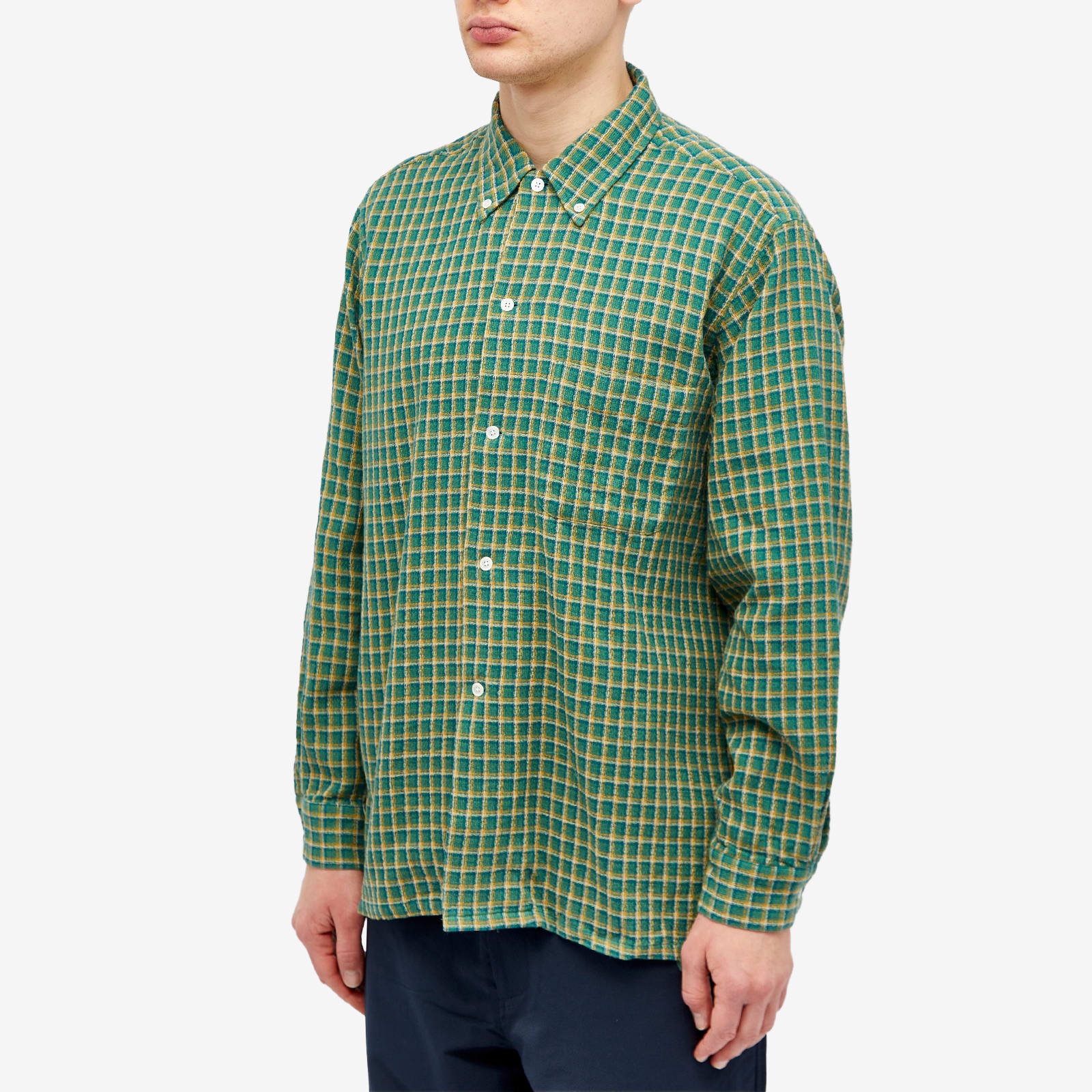 BEAMS PLUS Beams Plus Button Down Panama Shirt | REVERSIBLE