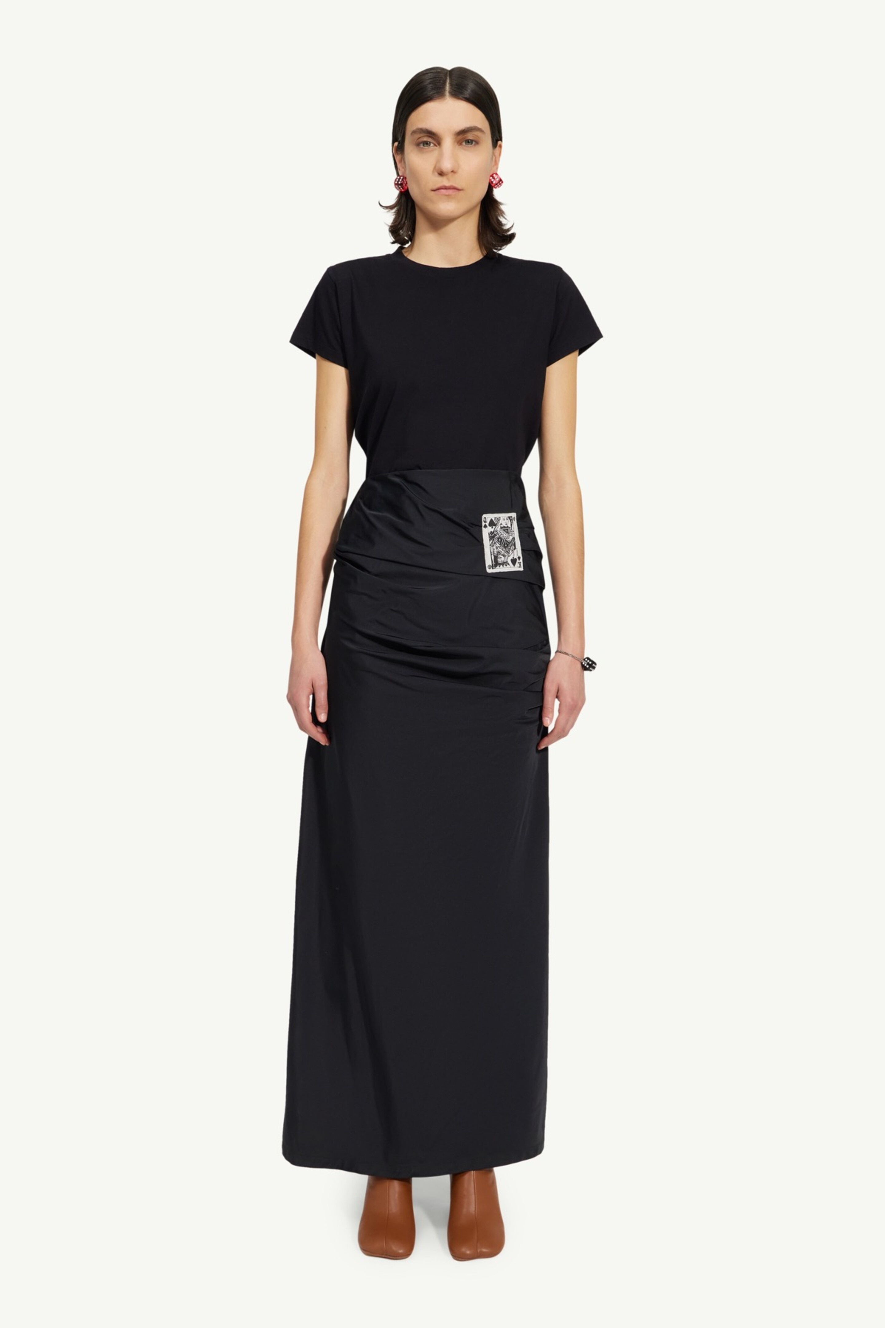 Card taffeta skirt - 2