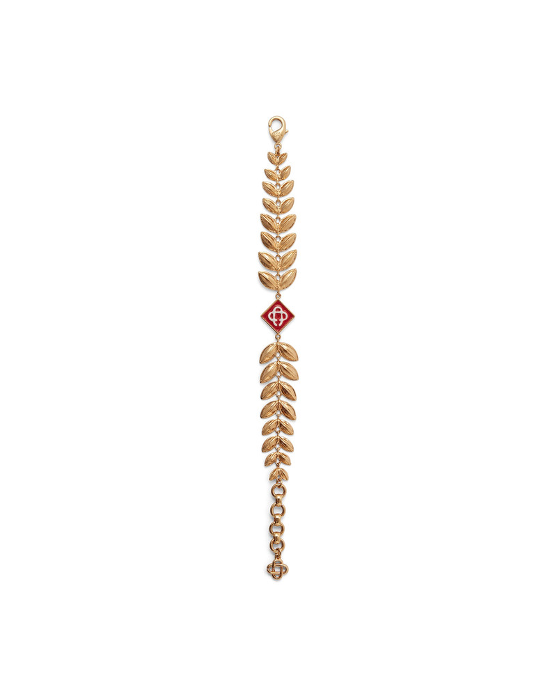Gold Laurel Leaf Bracelet | Casablanca Paris 1