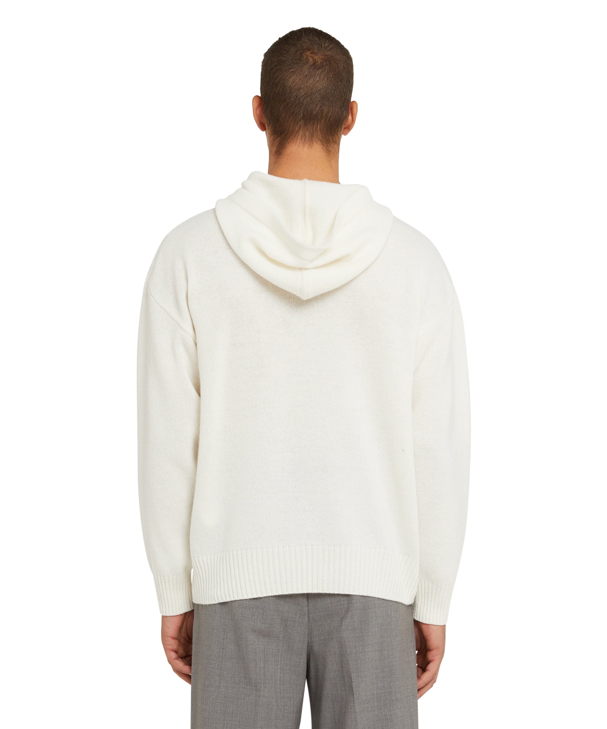 "Cable color-block Cashmere blend" crewneck sweater - 3
