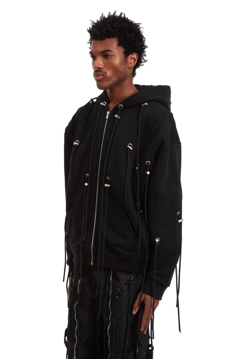 문자열 이론 Zip Up Hoodie 석탄 4