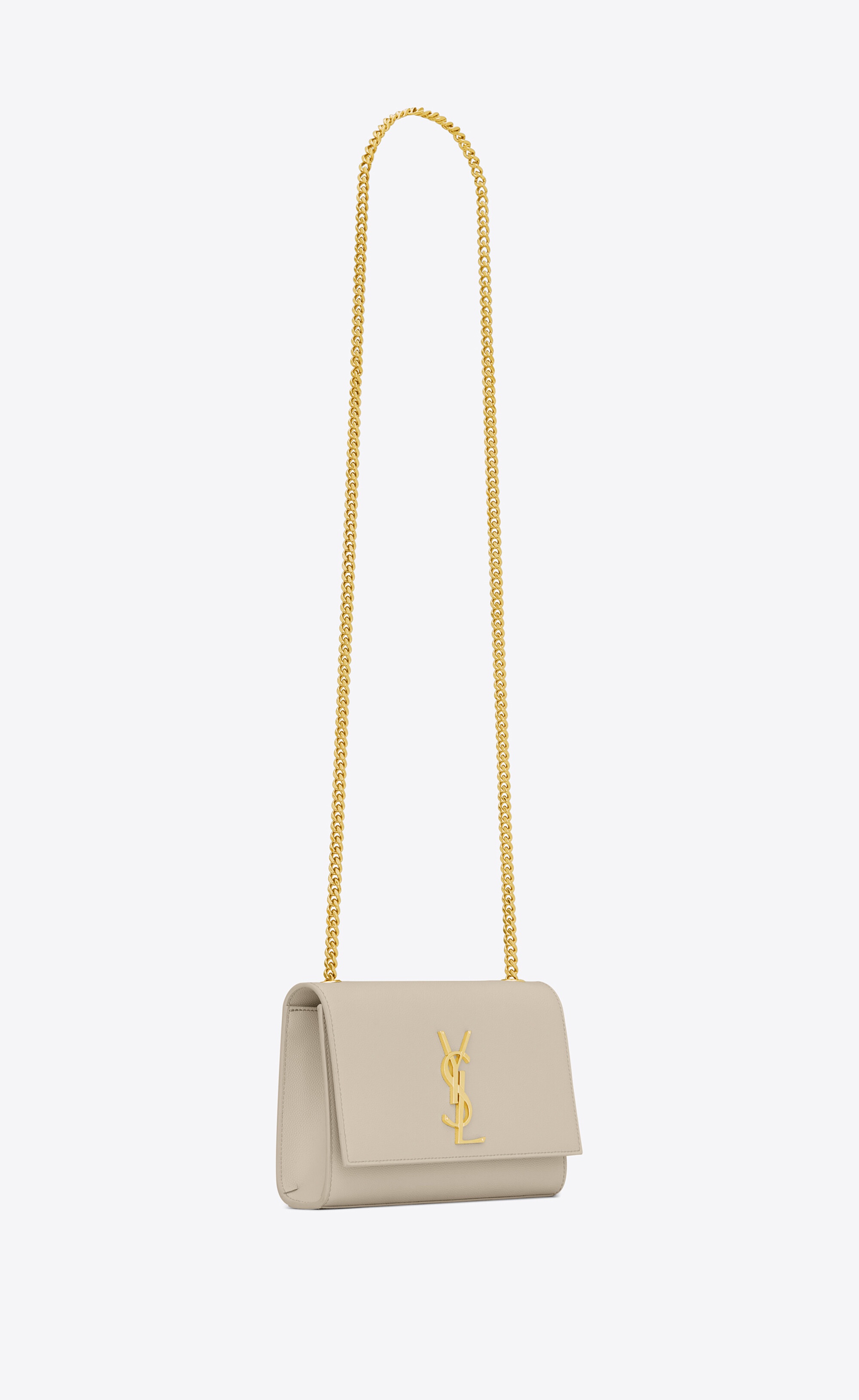 Saint Laurent Small Kate Bag in Grain De Poudre Embossed Leather