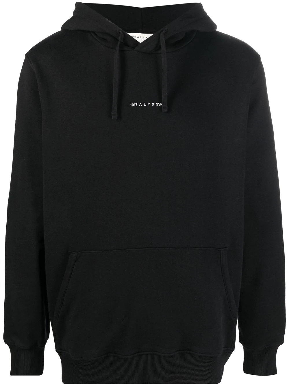 logo-print cotton hoodie - 1