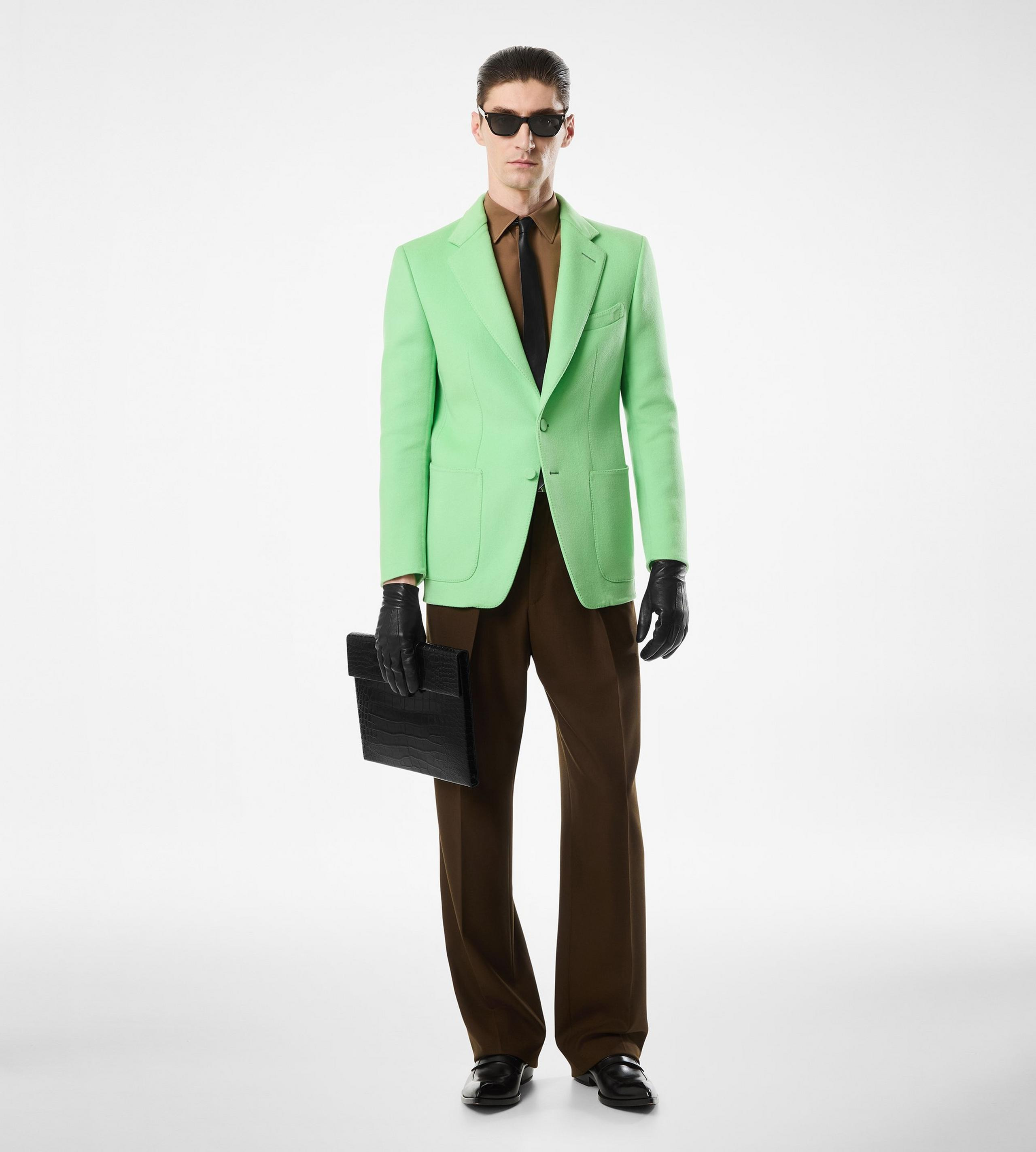 BROKEN TWILL DOUBLE PLEAT PANT - 3