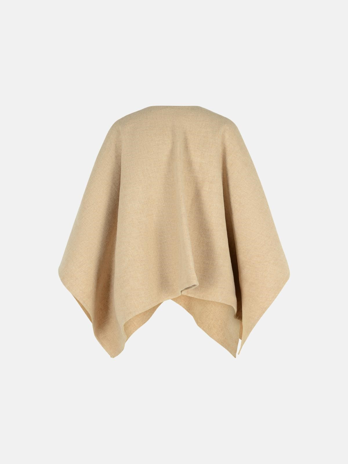 'SERRA' ALPACA SAND BLEND SHAWL - 3