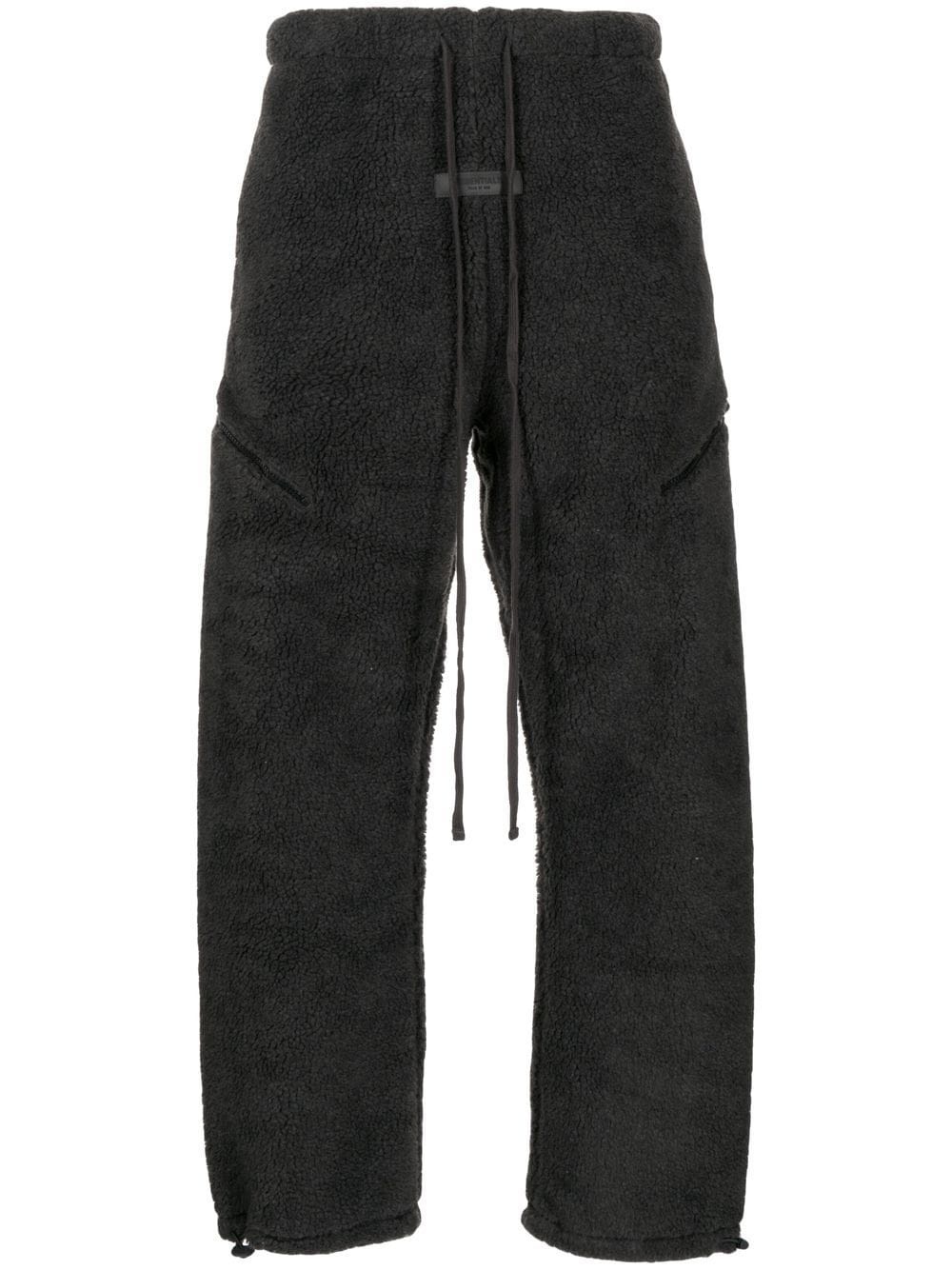 polar-fleece track pants - 1