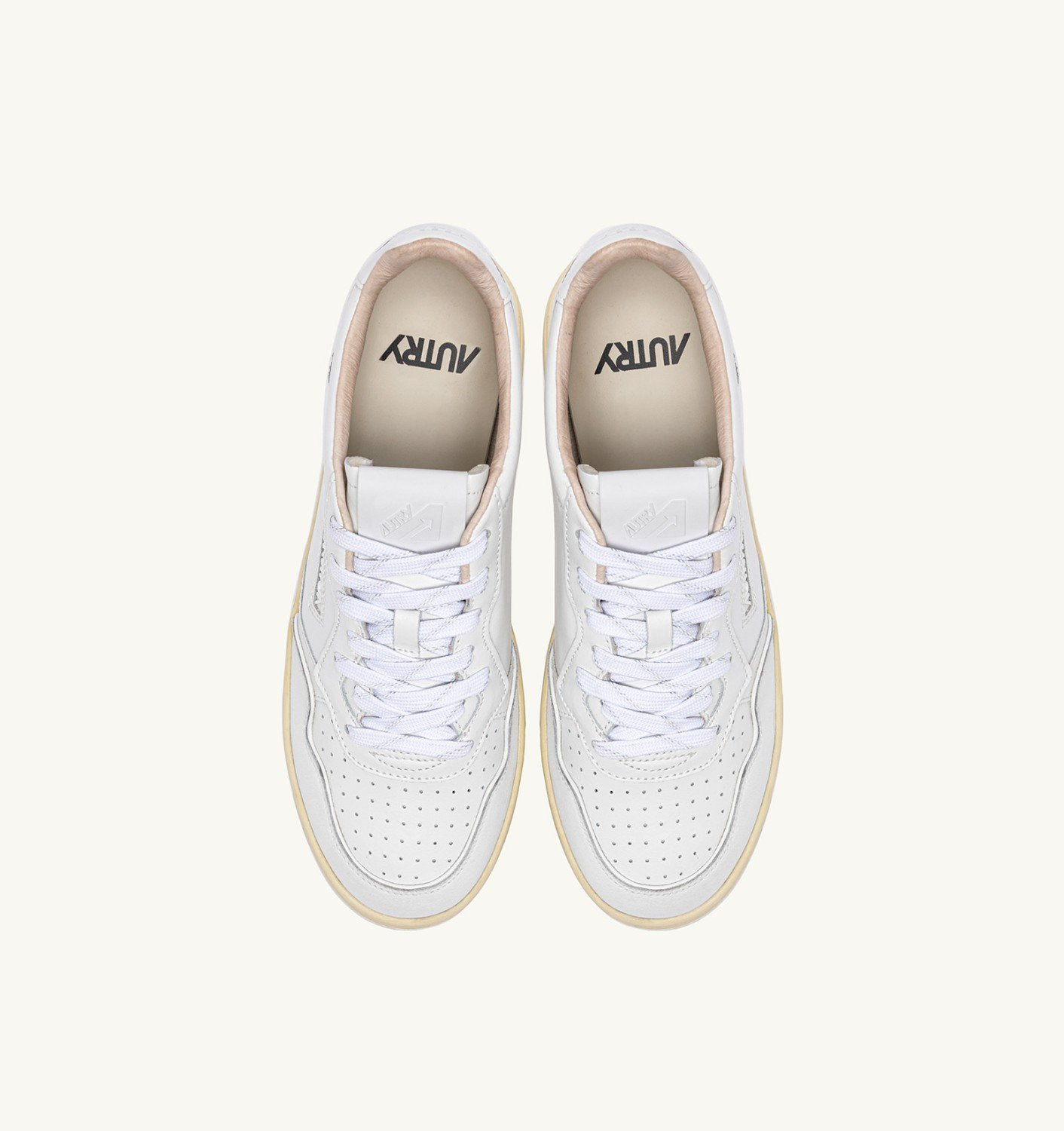 GOLF LOW SNEAKERS IN WHITE LEATHER - 5