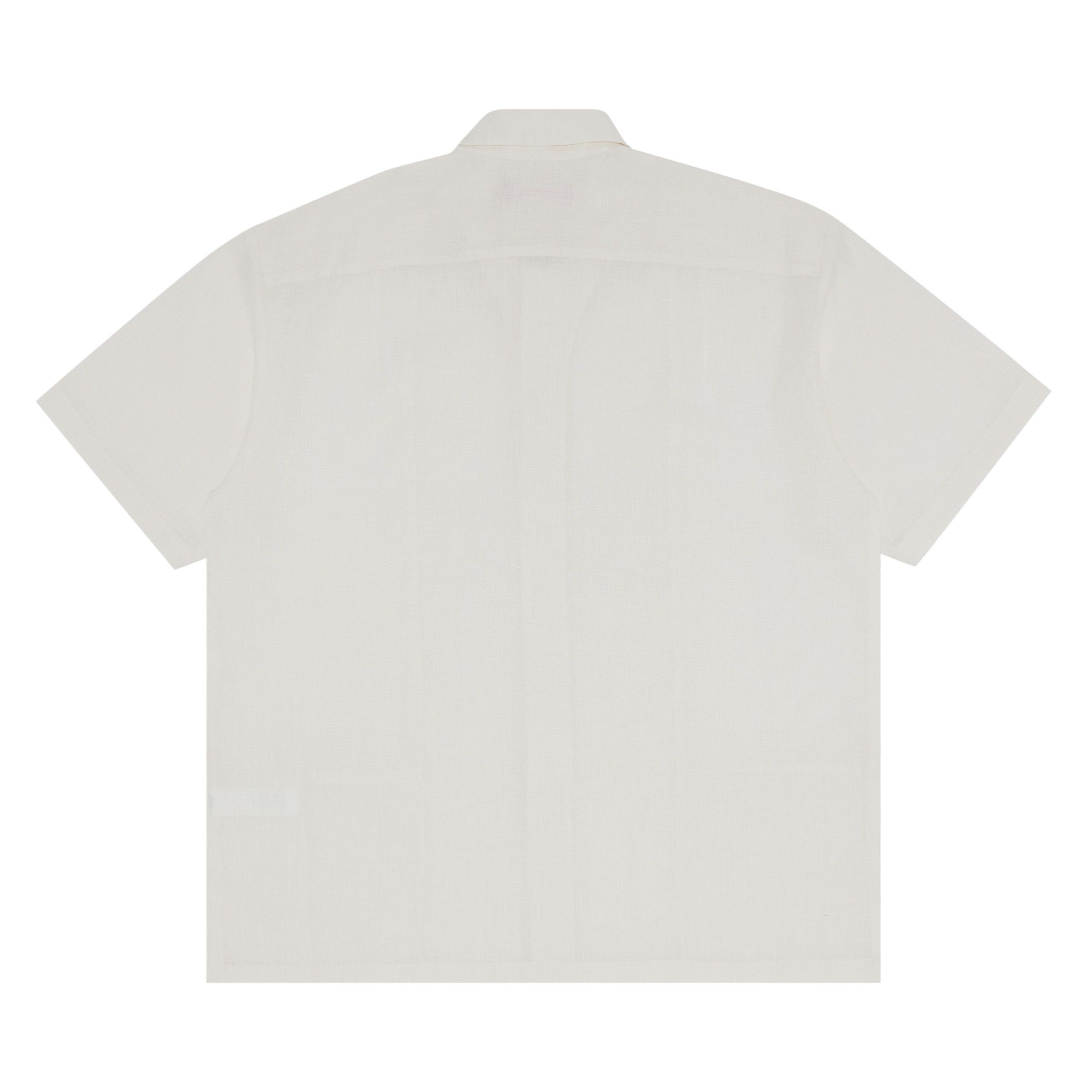 Supreme Mesh Panel Linen Short-Sleeve Shirt 'White' - 2