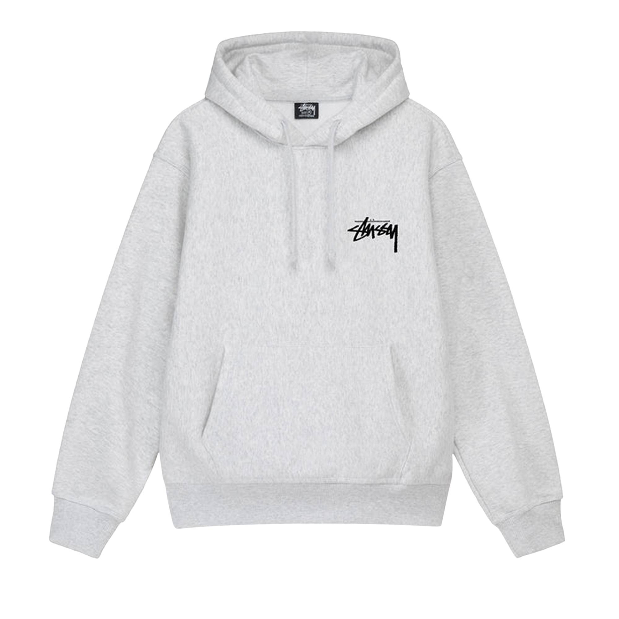 Stussy Plush Hoodie 'Ash Heather' - 1