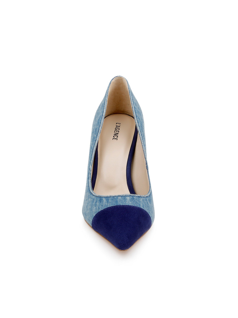 L'AGENCE Kendelle Denim Pump outlook