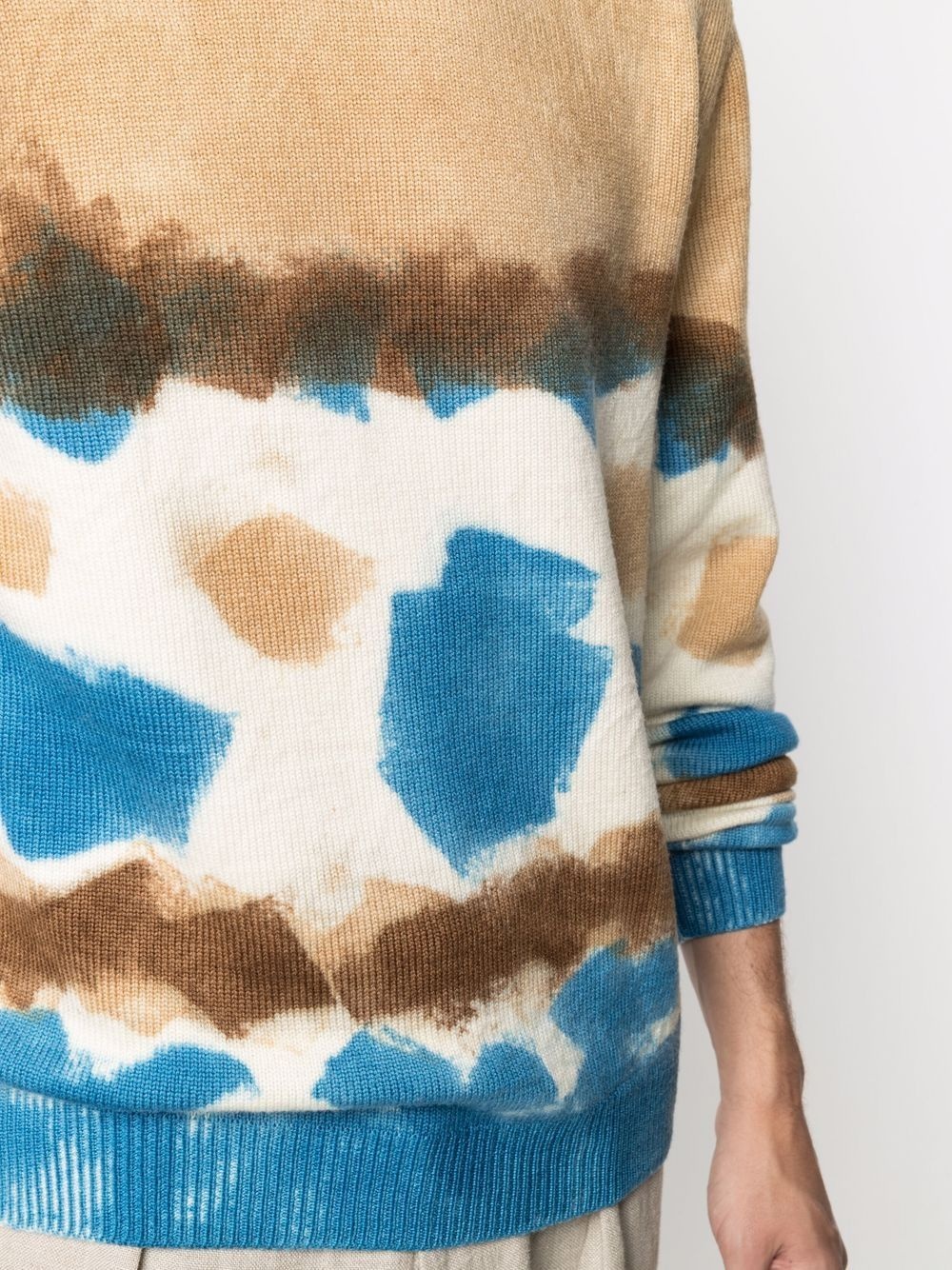 tie-dye wool jumper - 5