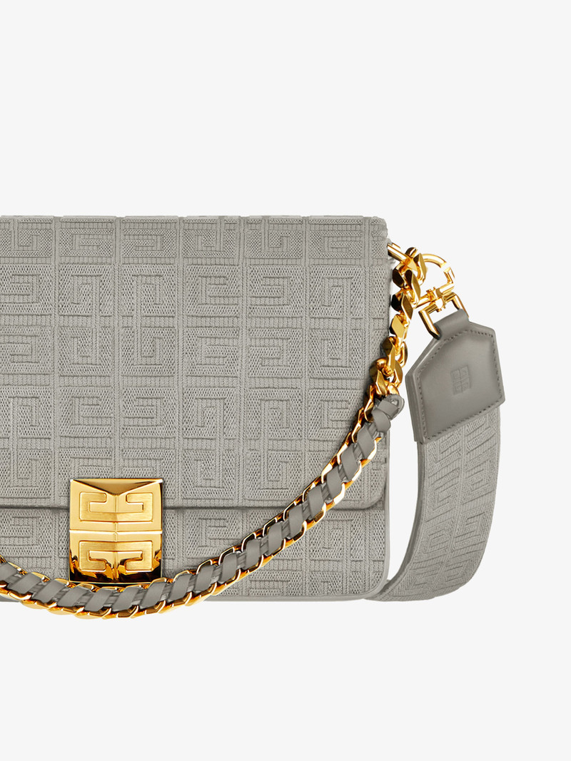 MEDIUM 4G BAG IN 4G EMBROIDERY WITH CHAIN 7