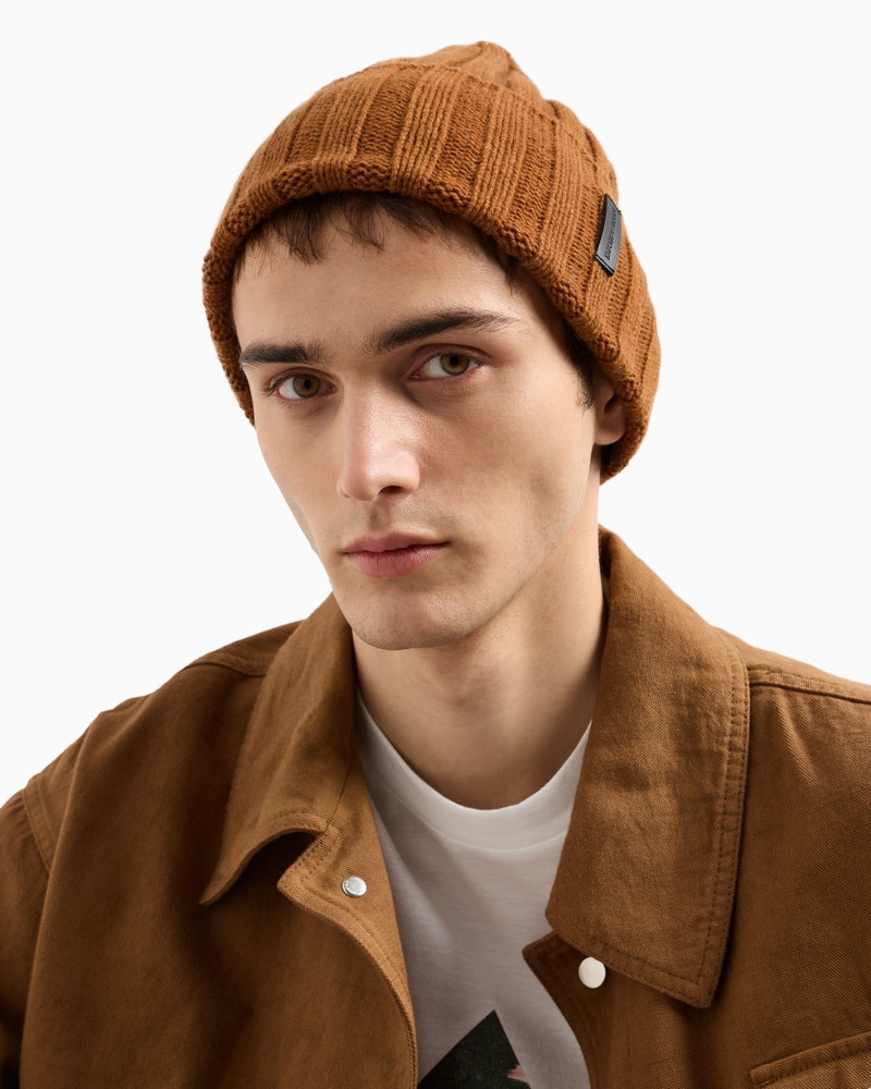 PURE CASHMERE, RIBBED BEANIE 4