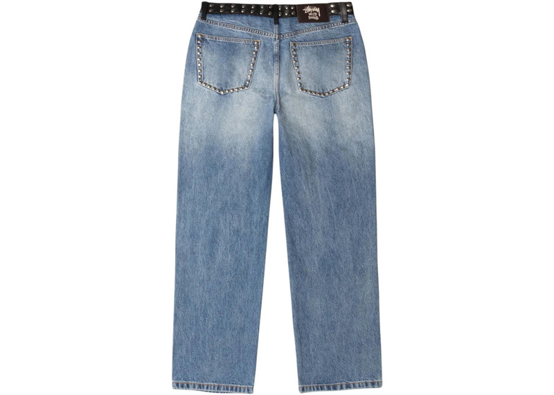 Stüssy Stussy x Wales Bonner Studded Jean Washed Blue outlook