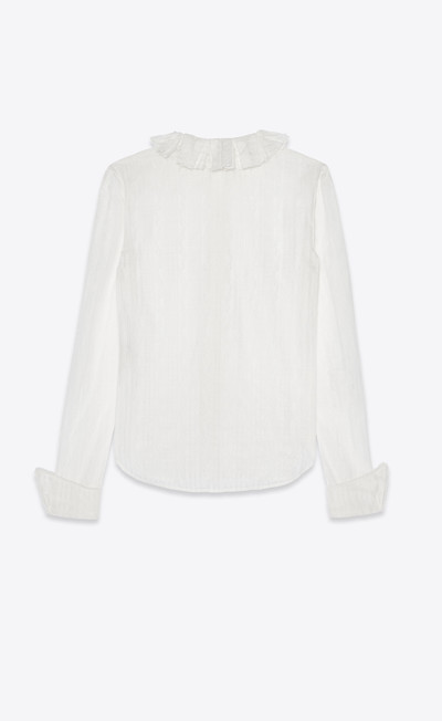 SAINT LAURENT buttoned shirt in lace outlook