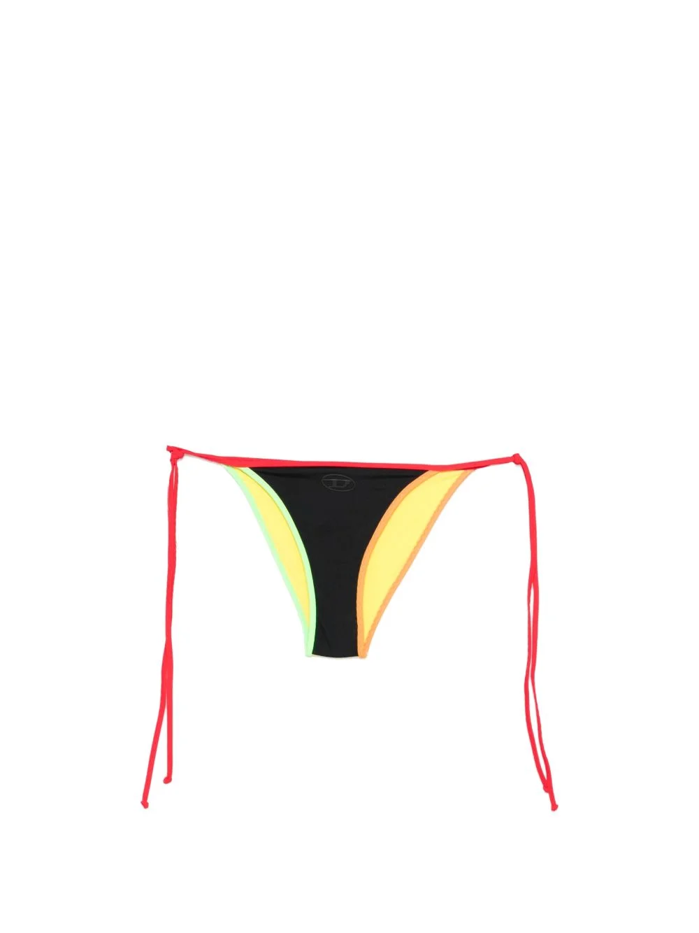colour-block string bikini bottom - 1