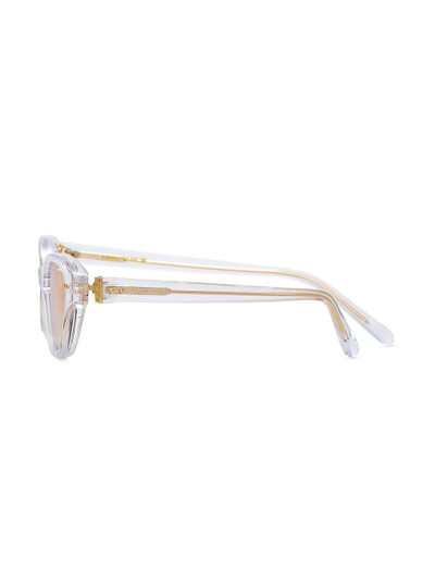 LINDA FARROW ALESSANDRA CLEAR LIGHT GOLD TAN outlook