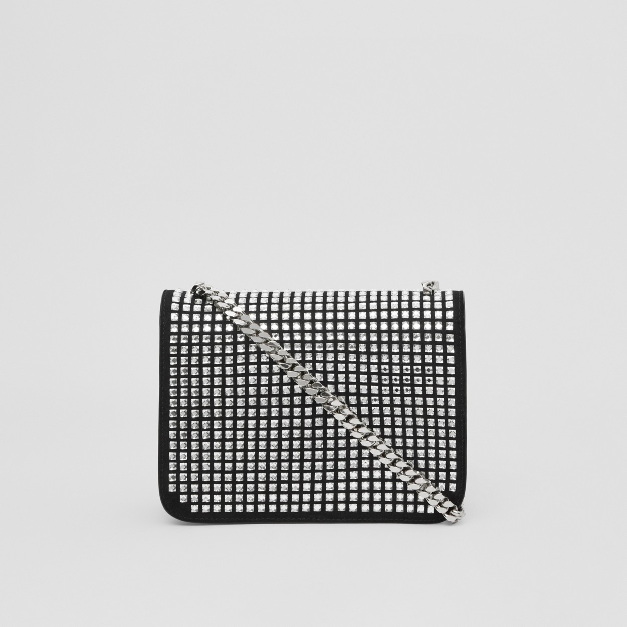Crystal-embellished Leather Small TB Bag - 6
