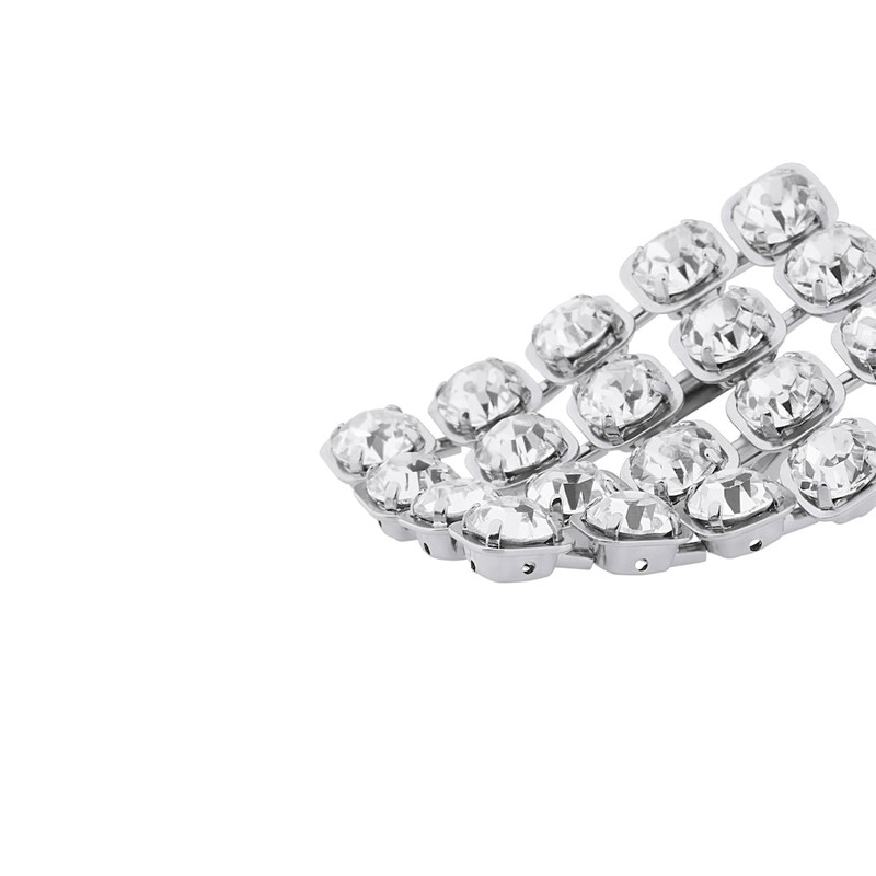 Women's 10pm Earrings in Shiny Silver 4