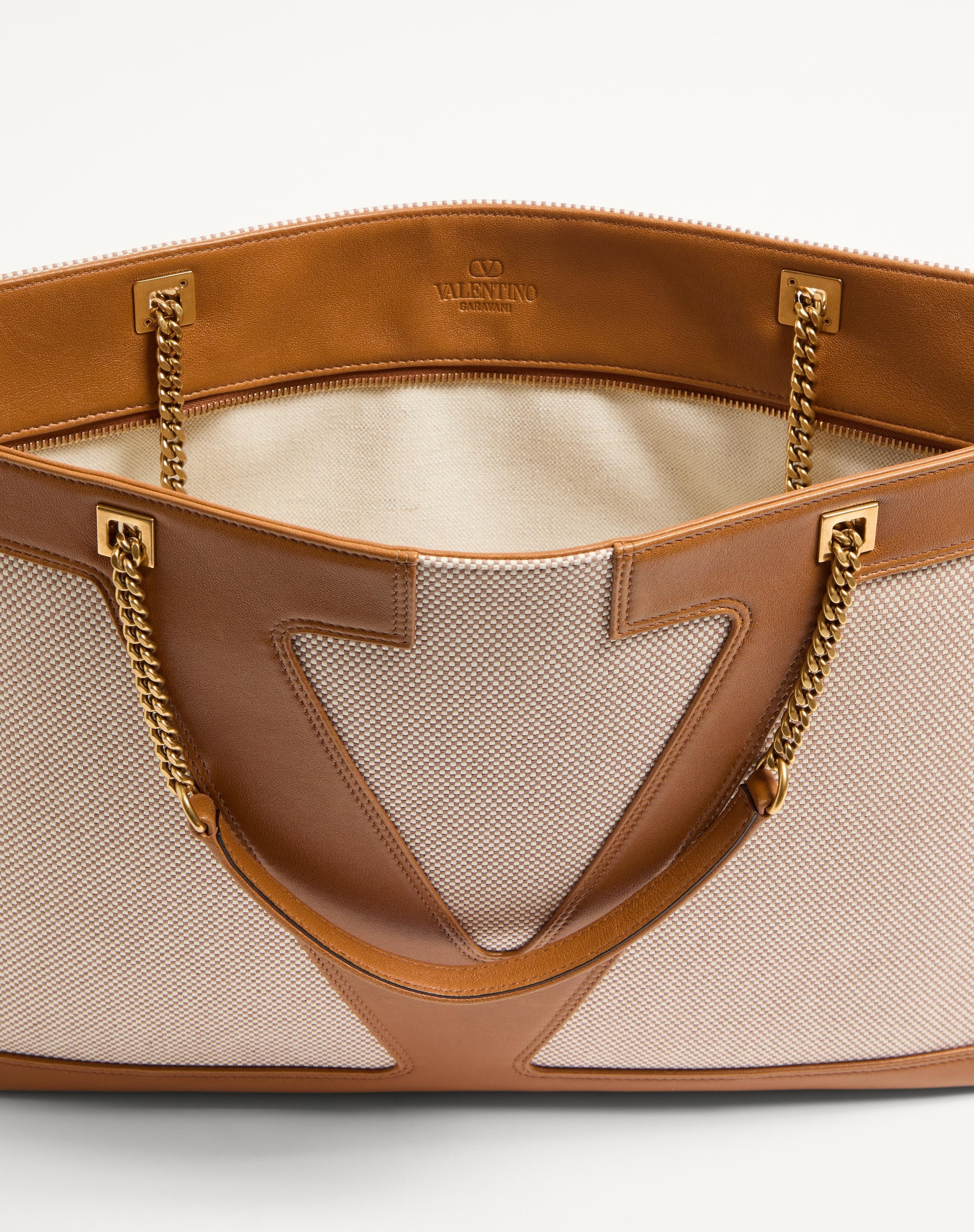 VALENTINO GARAVANI VIVA SUPERSTAR LARGE CANVAS SHOPPING BAG - 6