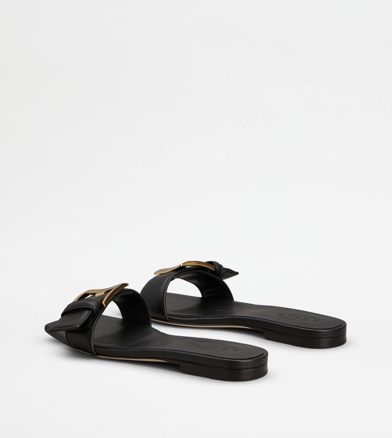 Tod's SANDALS IN NAPPA LEATHER - BLACK outlook