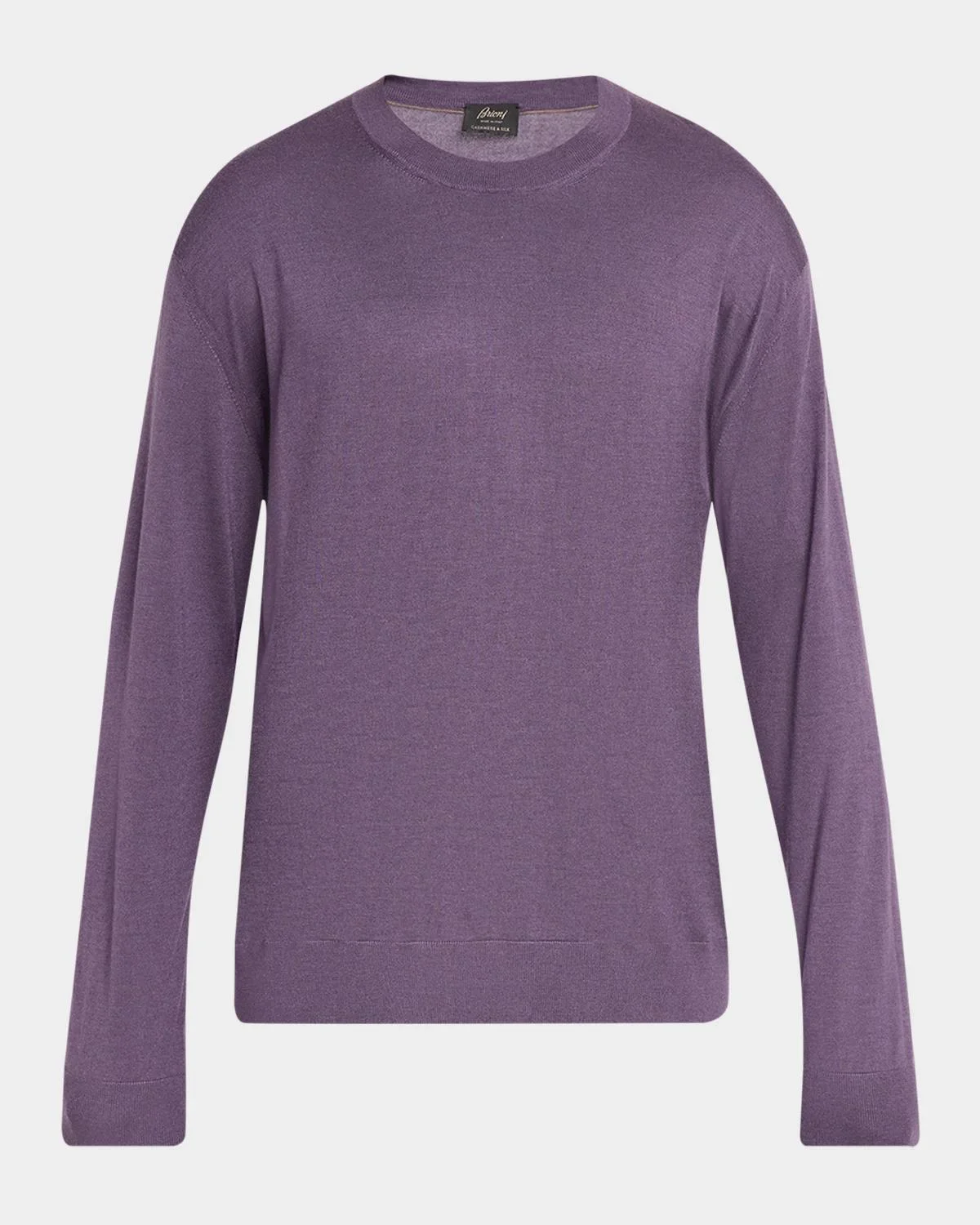 Men's Cashmere-Silk Crewneck Sweater - 1
