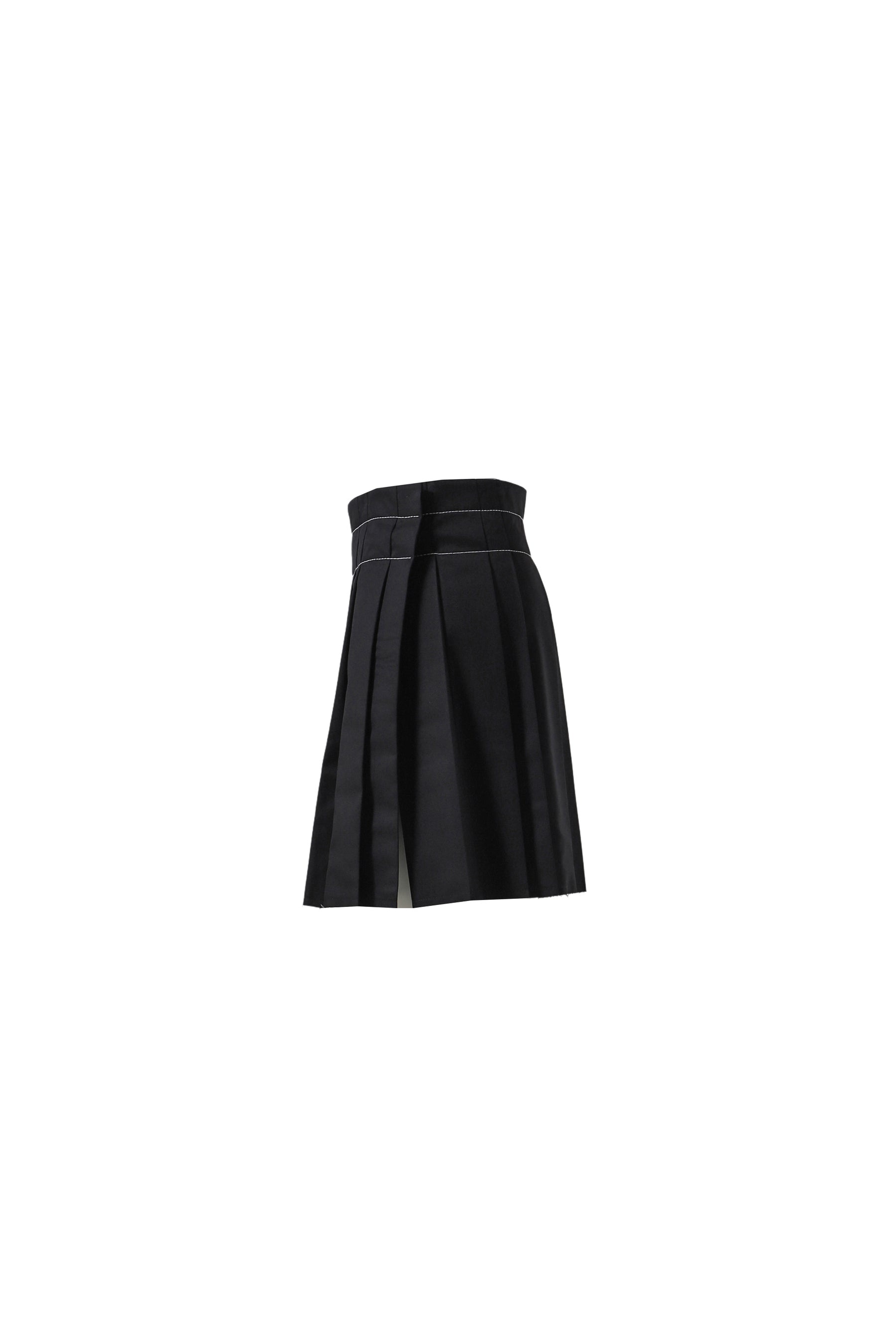 PLEATED WRAP SKIRT / BLACK BLK - 3