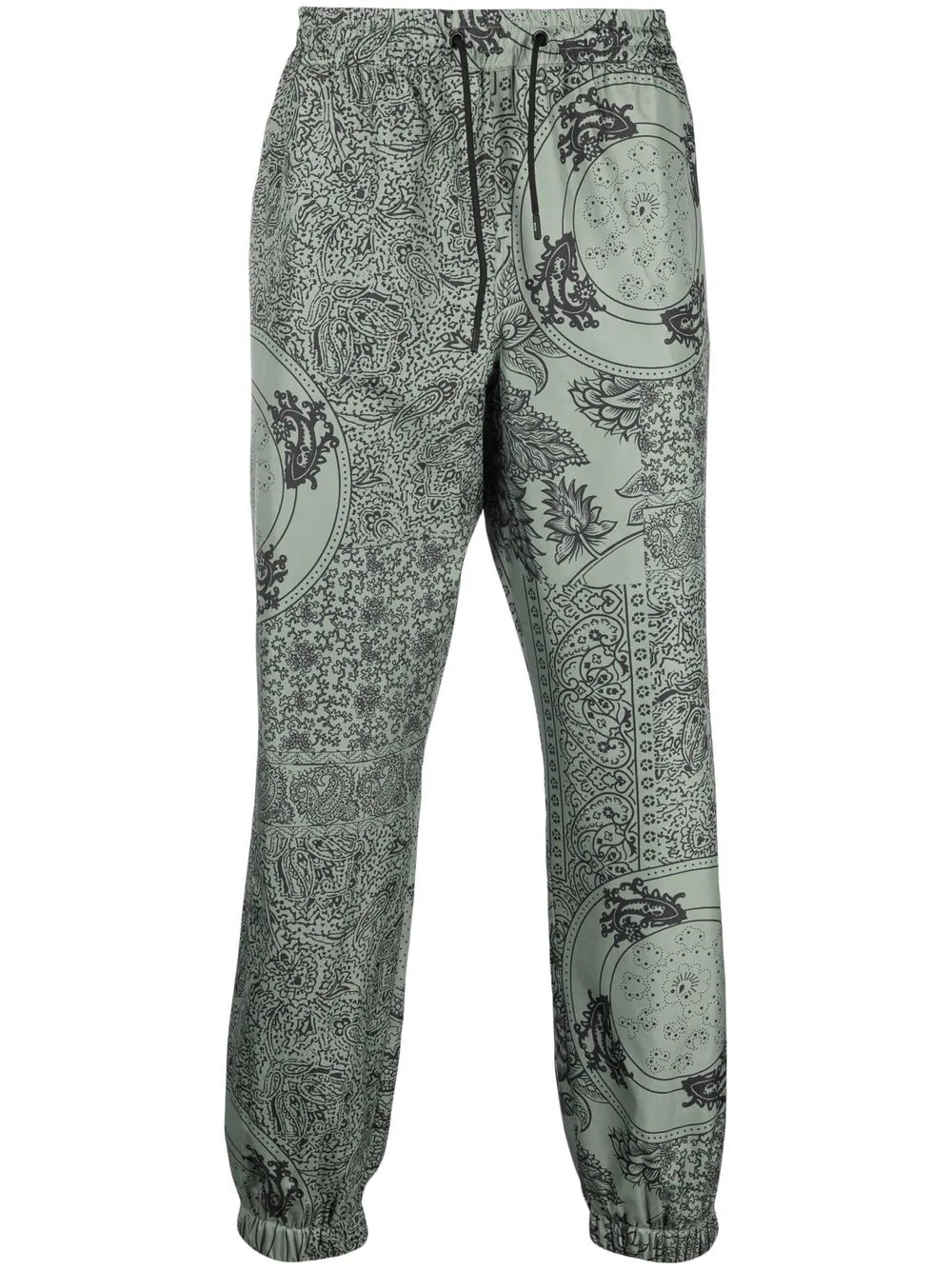 paisley drawstring trousers - 1