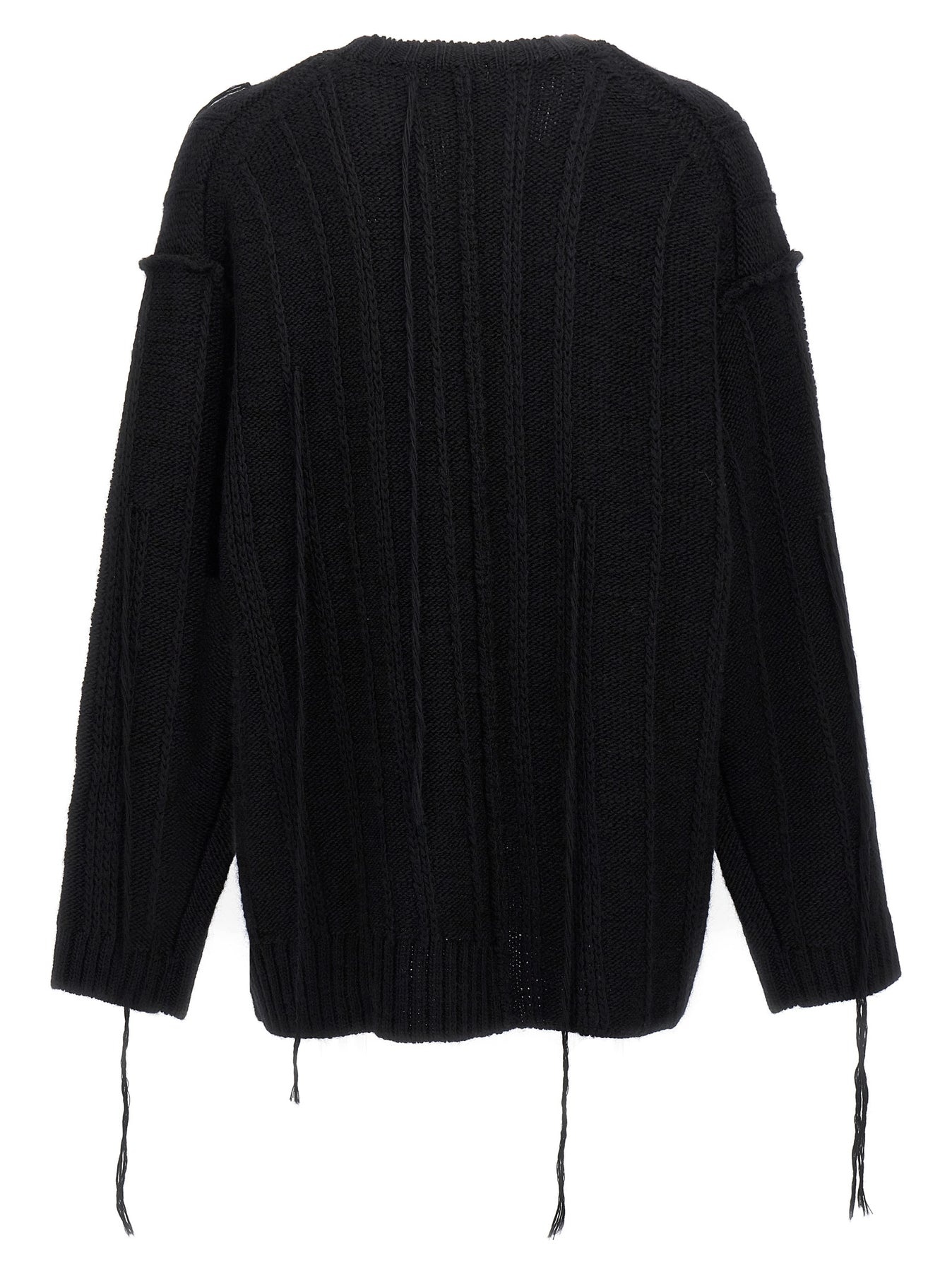 String Switching Sweater, Cardigans Black - 2